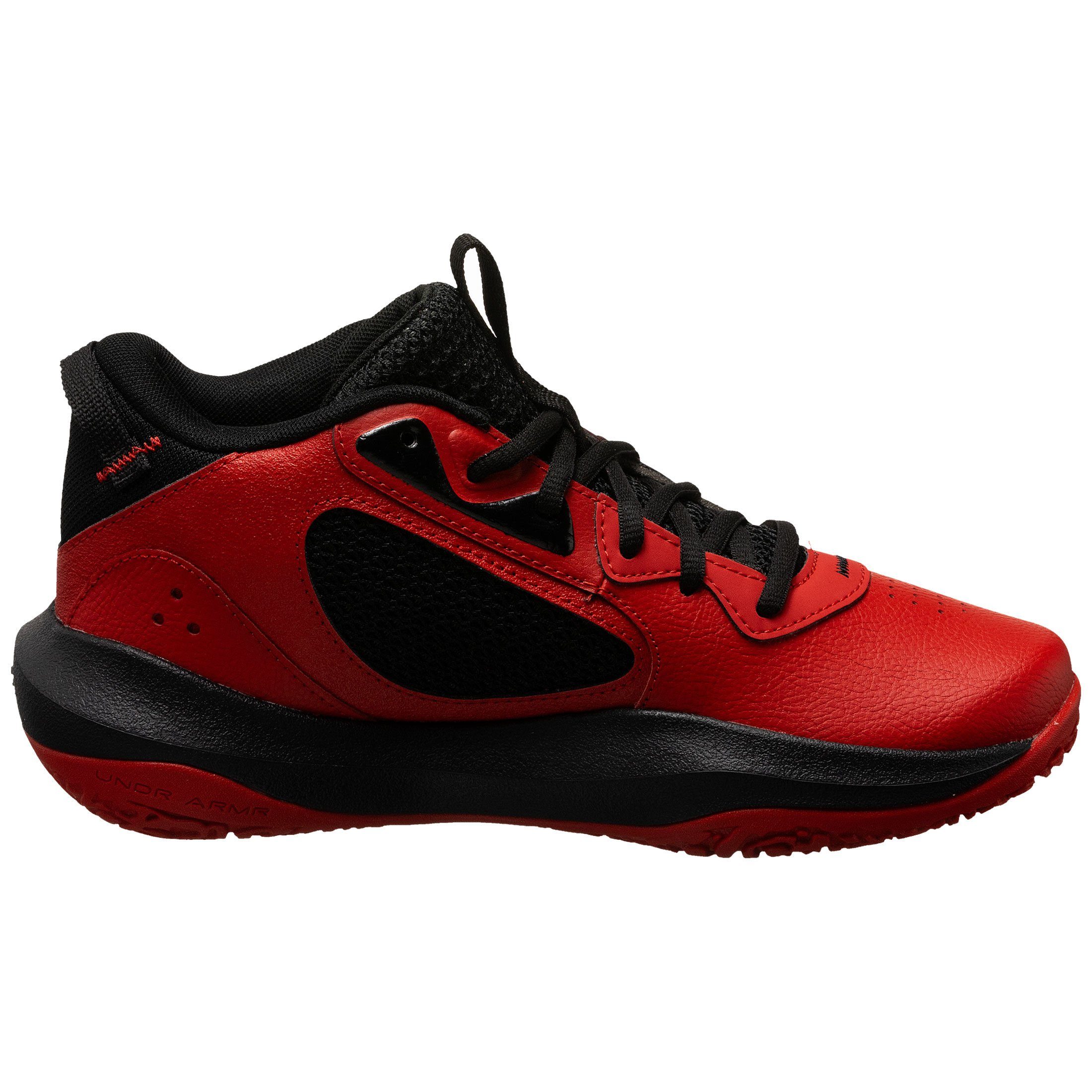 Under Basketballschuh Armour® Kinder 6 schwarz Basketballschuh Lockdown rot /