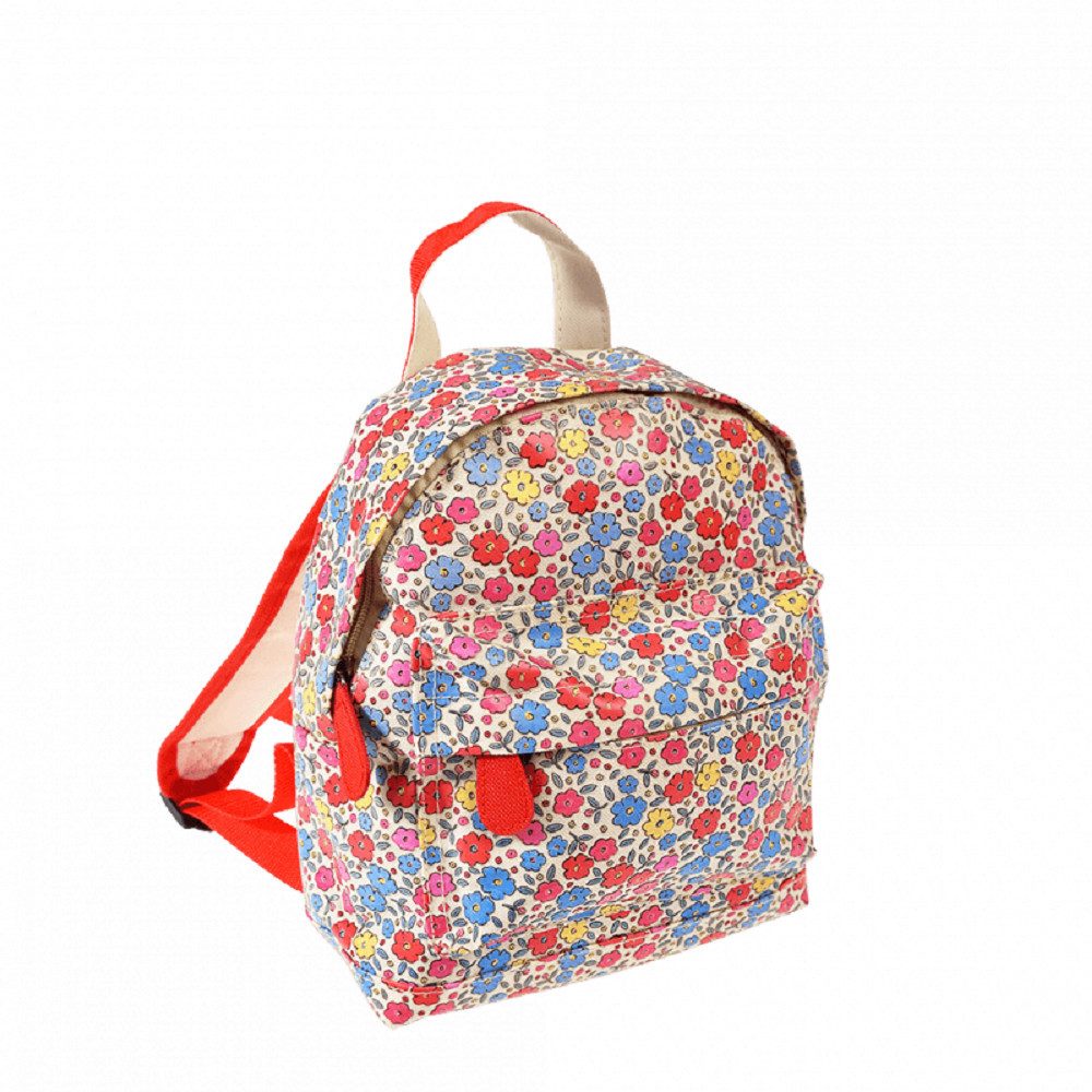 Rex London Kinderrucksack Motiv Haie, Feen, Blumen oder Autos (mit Reißverschluss, 1-tlg., ca. 21 x 10 x 25 cm), Mini Rucksack für Picknick Schule Kindergarten