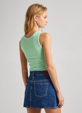 Pepe Jeans Tanktop LANE mit kleiner Ton-in-Ton Logostickerei