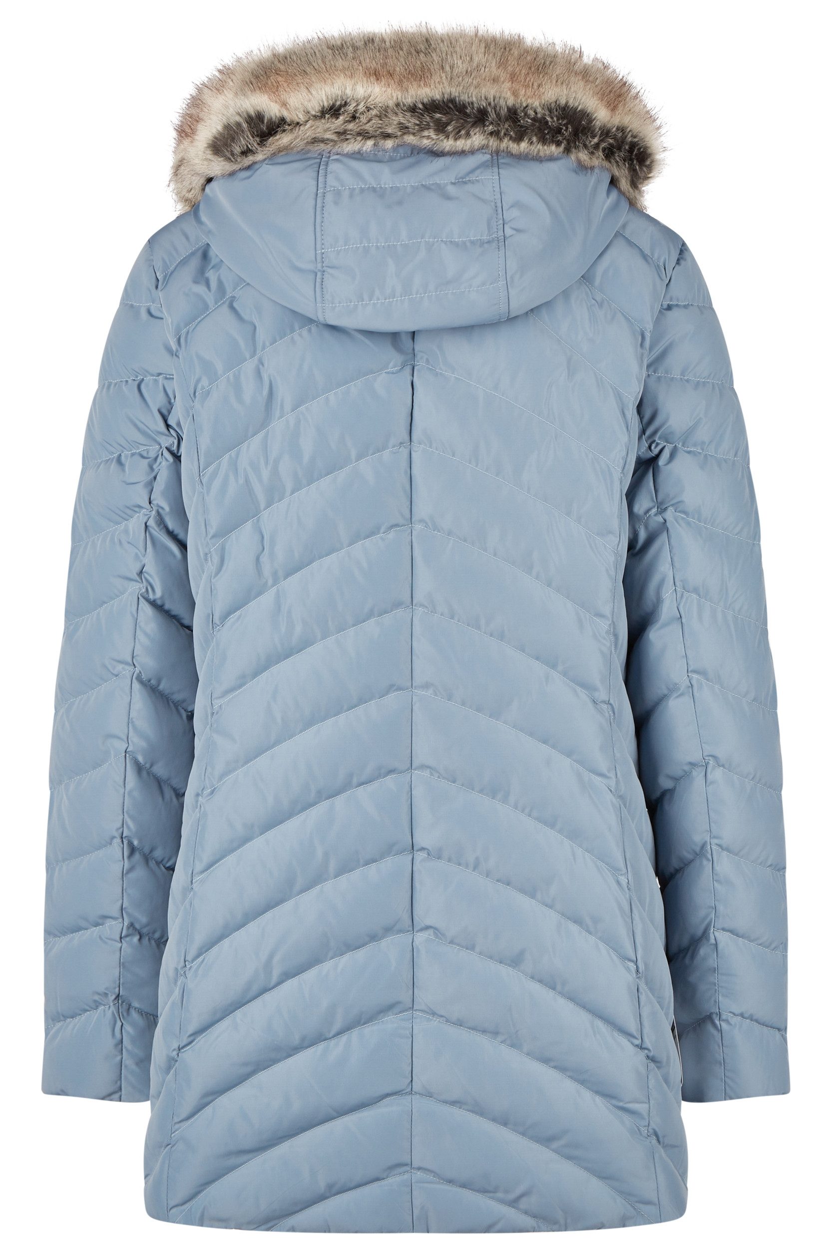 Barbara Lebek Hybridjacke Jacke Thermore mit Kapuze und Webpelz
