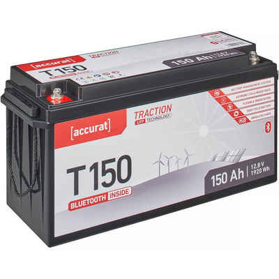 accurat Accurat Traction T150 LFP BT 12V Lithium Versorgungsbatterie 150Ah Batterie, (12 V V)