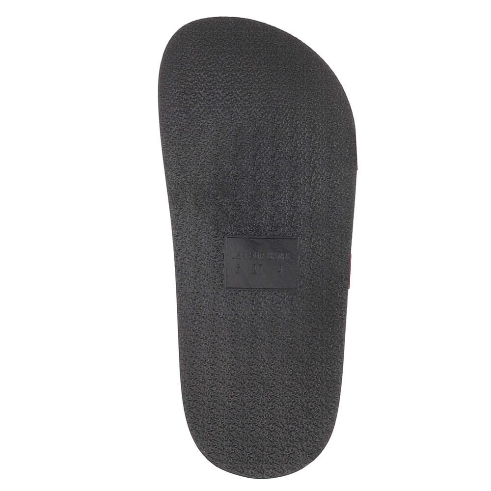 Ital-Design Damen Sandale mit Schnallen und Profilsohle Pantolette (91970948) Flach Pantoletten in Weiß – Bild 3 von 5
