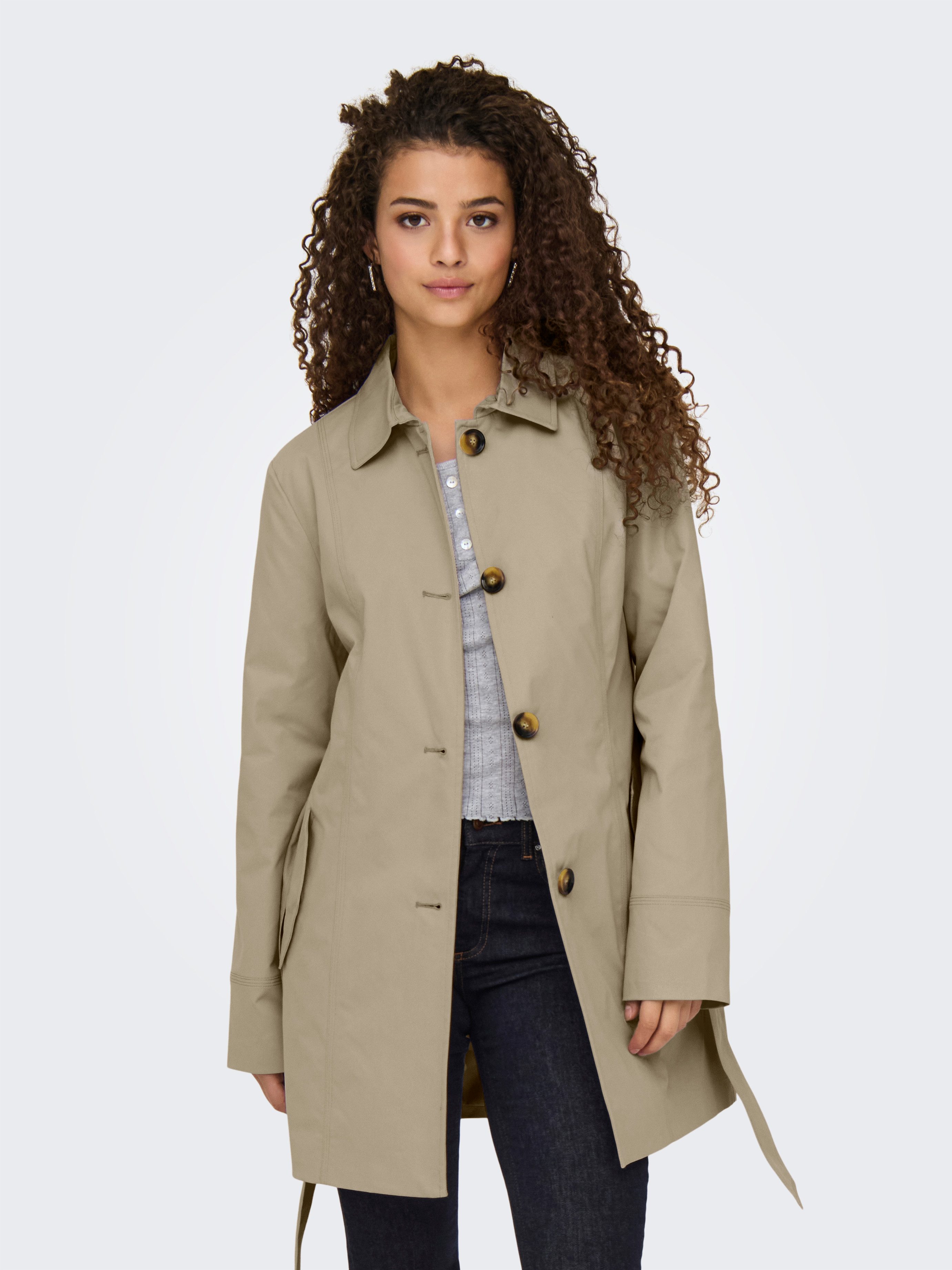 JDY Trenchcoat JDYISADORA TRENCHCOAT OTW HAB NOOS mit Bindegürtel in der Ta günstig online kaufen