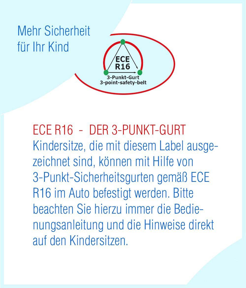 Kinder cm für ab: I-SIZE Lukas, ISOFIX, 36 grau mit kg, 105-150 kg, mit bis: 15 Petex Autokindersitz Körpergröße