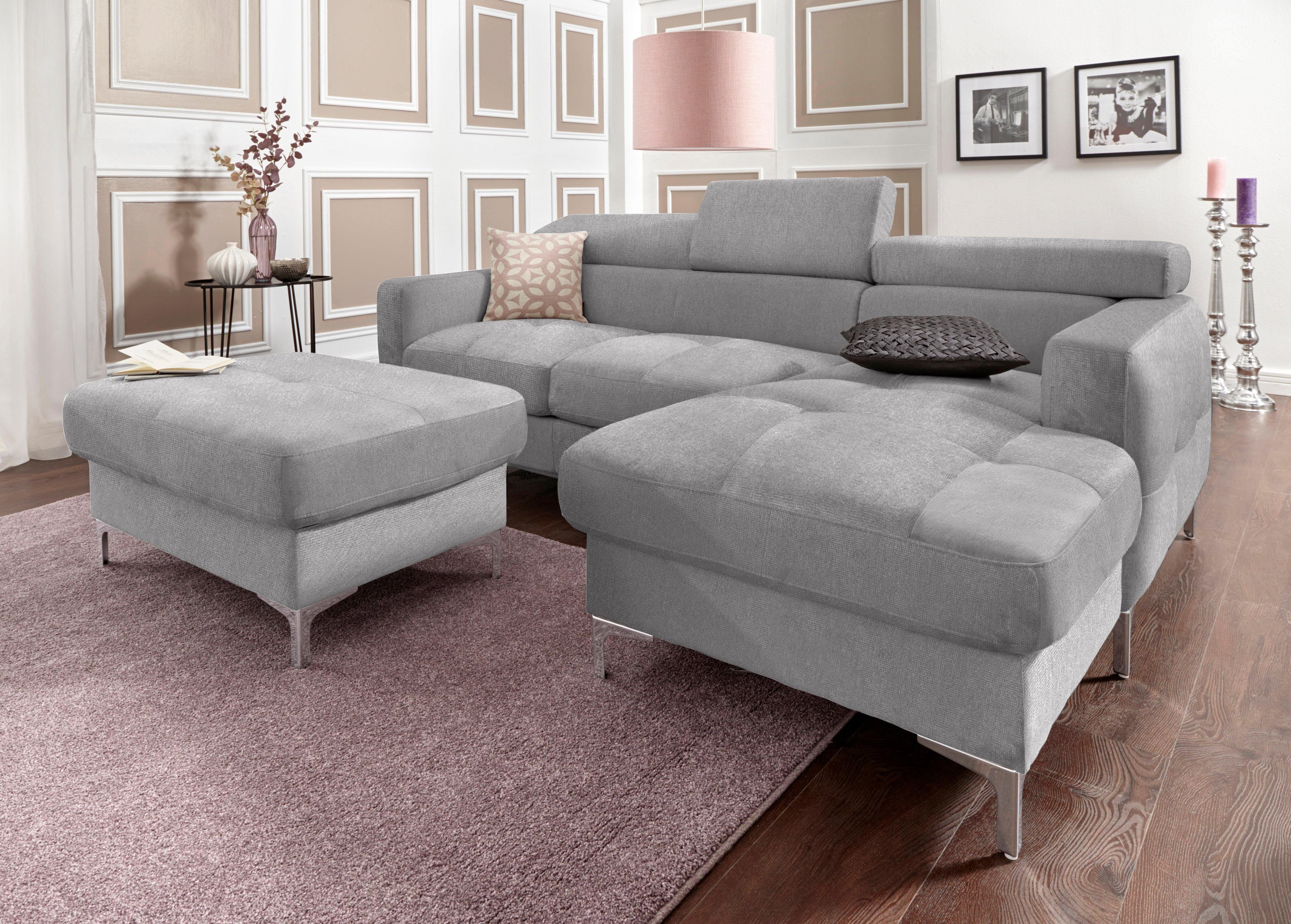 COTTA Polstergarnitur Sammy L-Form, (Set), Set bestehend aus: Ecksofa mit K günstig online kaufen