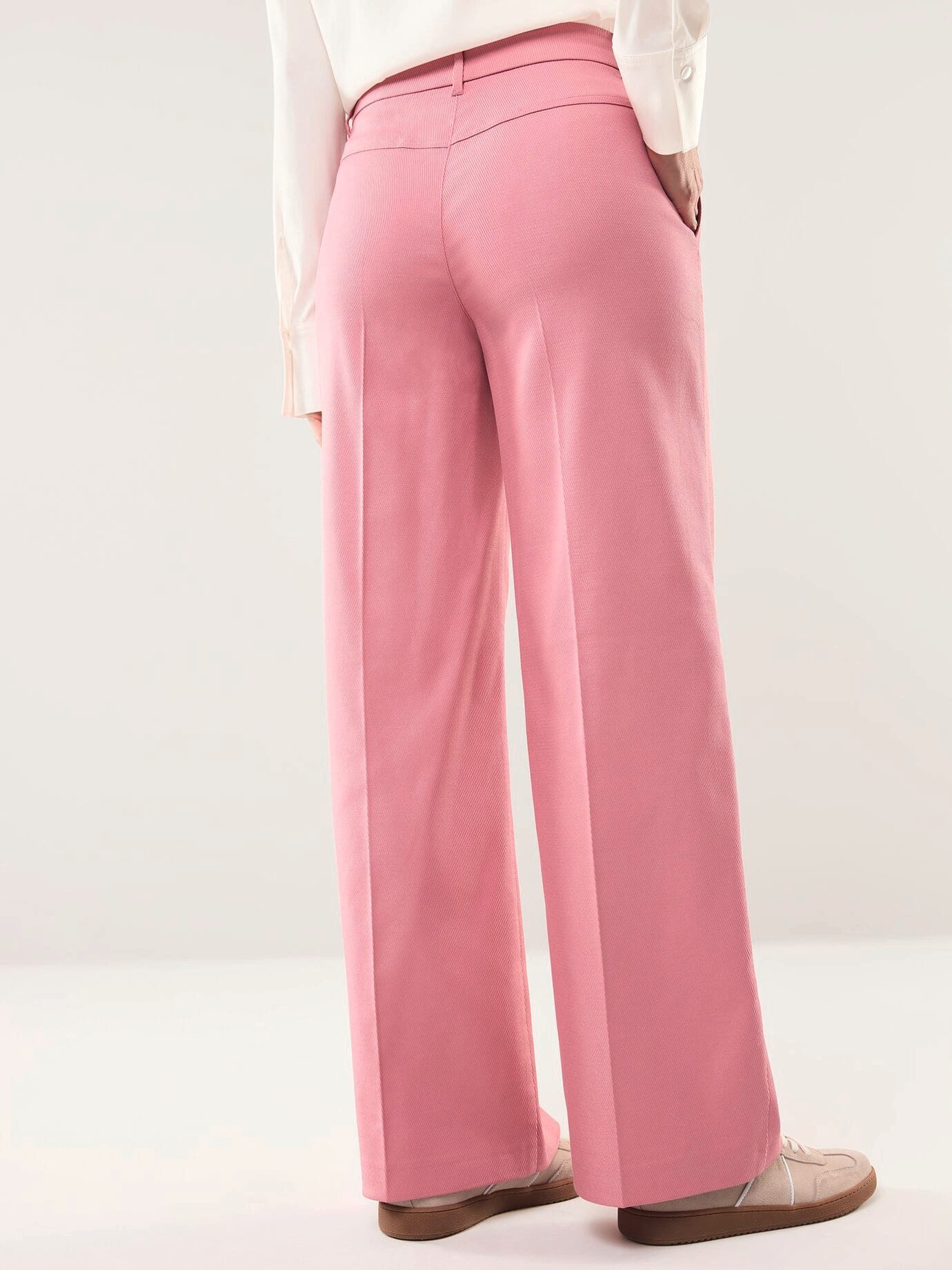 Walbusch Marlene-Hose Damen Marlenehose mit Struktur Regular Fit Baumwollmix pflegeleicht, modisch