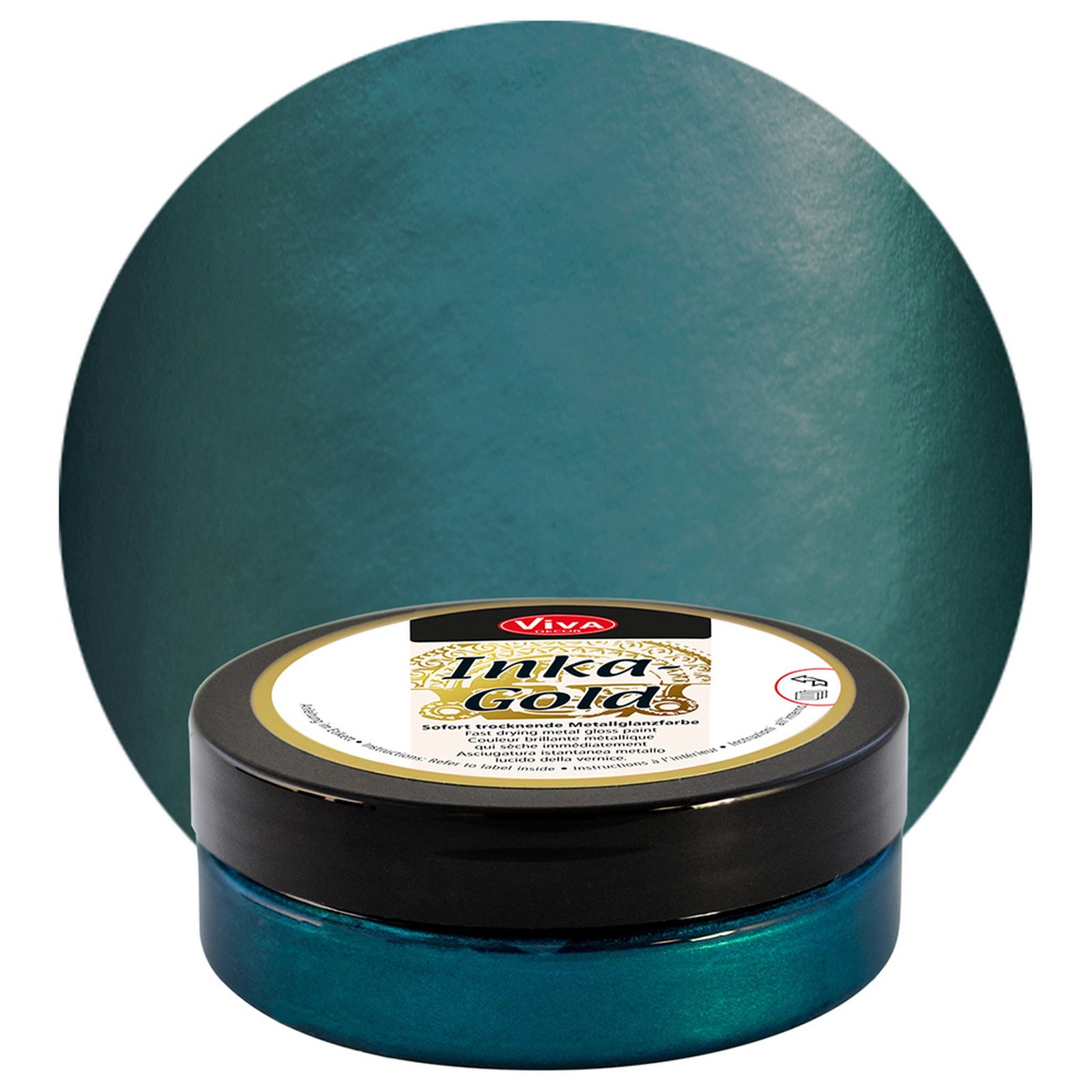 Viva Decor Bastelfarbe ViVA DECOR Inka-Gold 62,5 g - Petrol