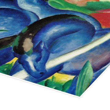Posterlounge Poster Franz Marc, Die großen blauen Pferde, Malerei