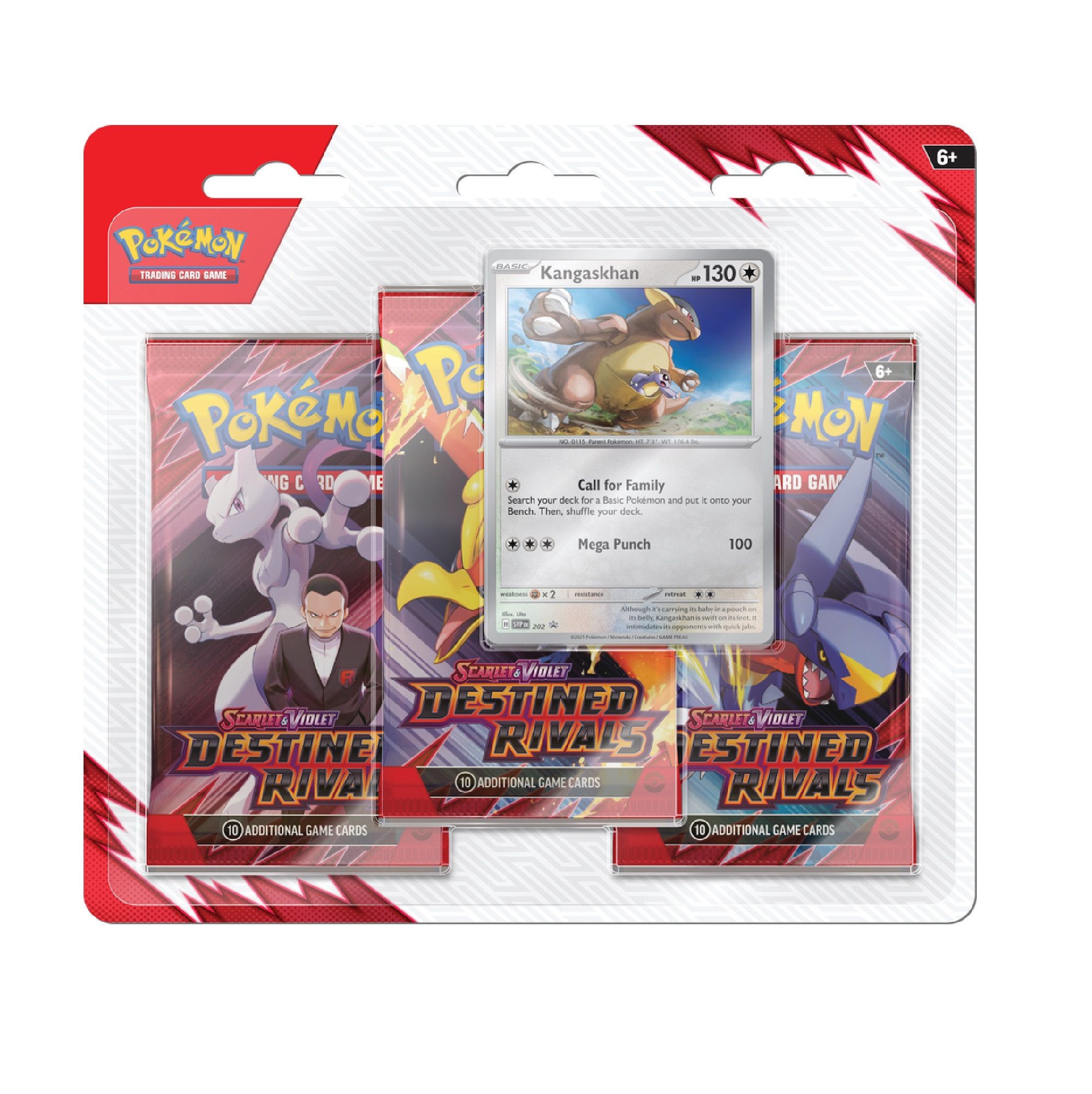 The Pokémon Company International Sammelkarte Pokemon SV10 Ewige Rivalen 3er Blister (Englisch)