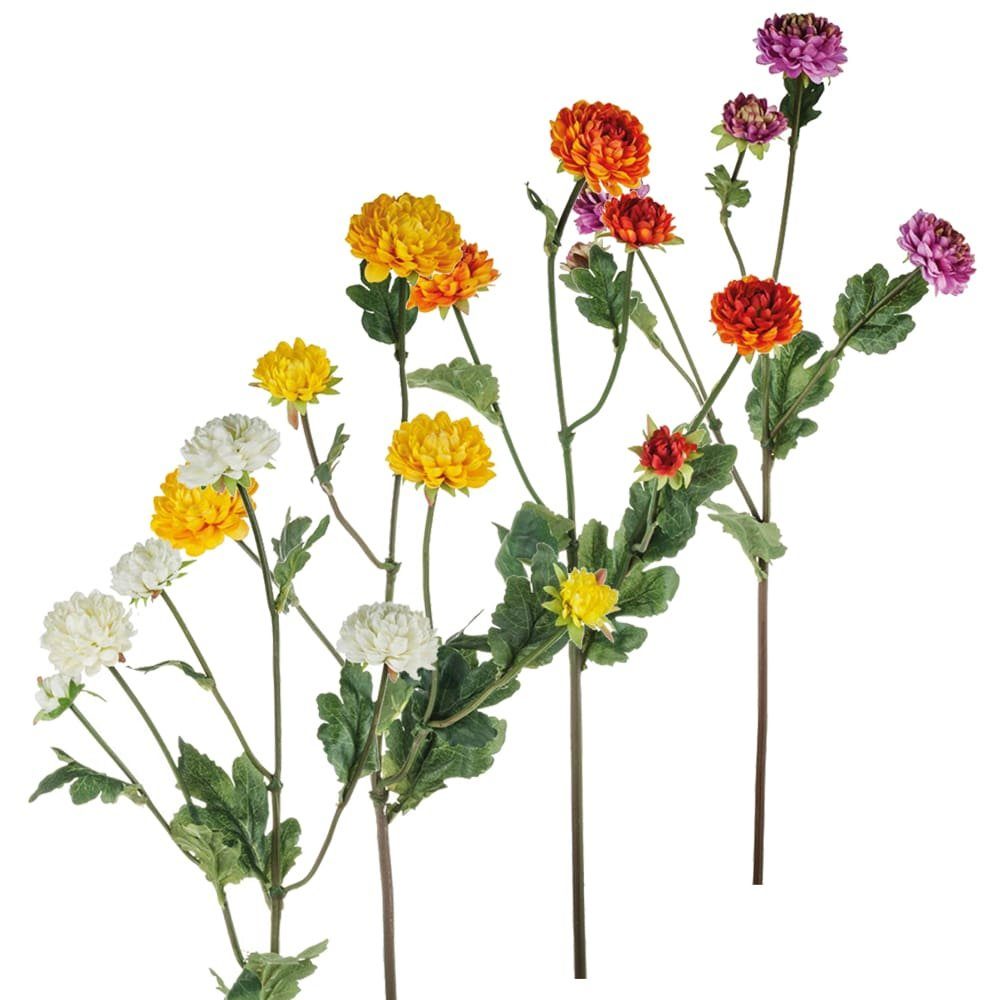 Kunstblume Mini Chrysanthemen Kunstblumen 4 Farben HOBBY, cm & 68 gelb Höhe matches21 Chrysantheme, HOME