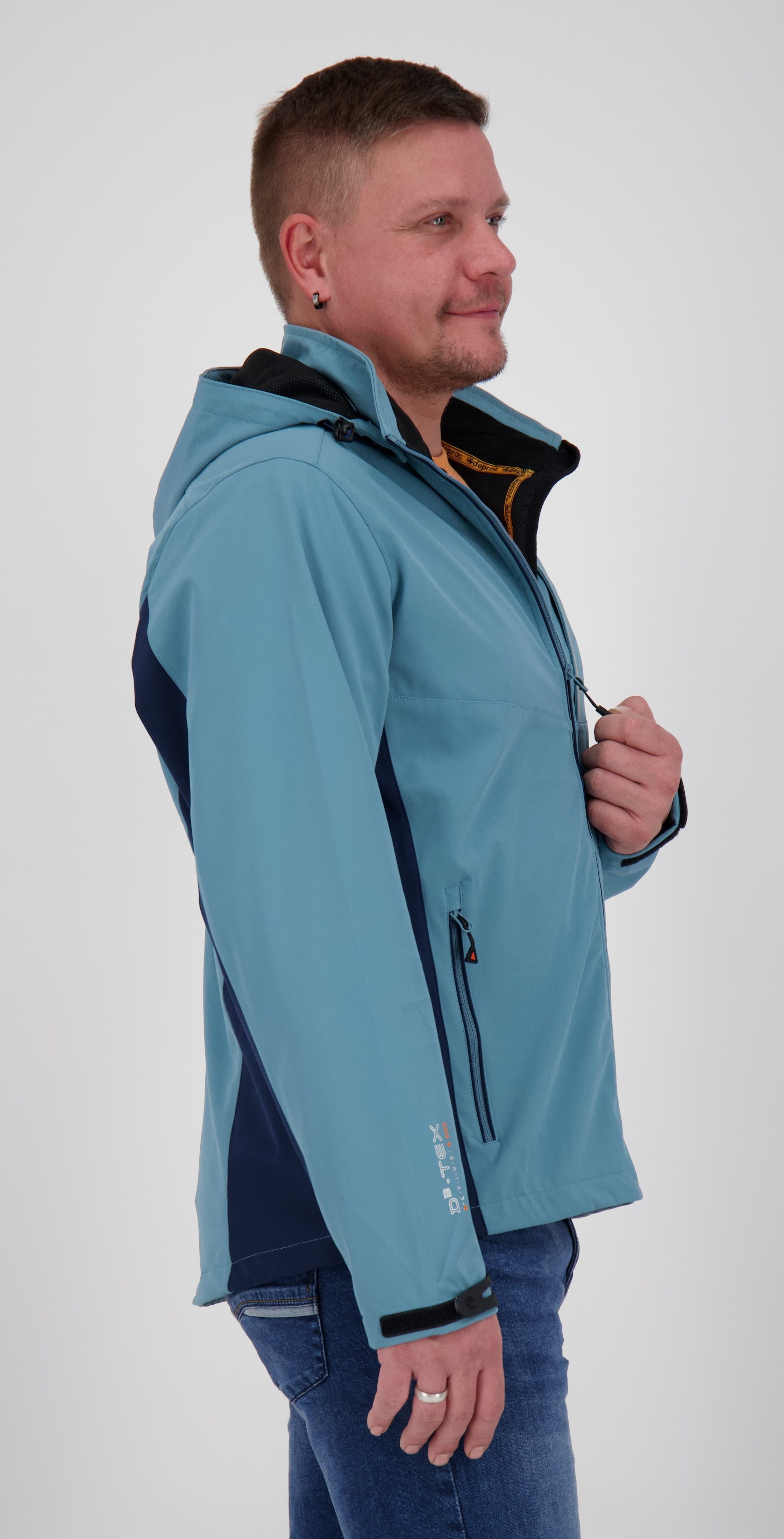 DEPROC Active Funktionsjacke NUNAVUT OS NEW MEN auch in goßen Gößen erhältlich; mit abnehmbarer Kapuze