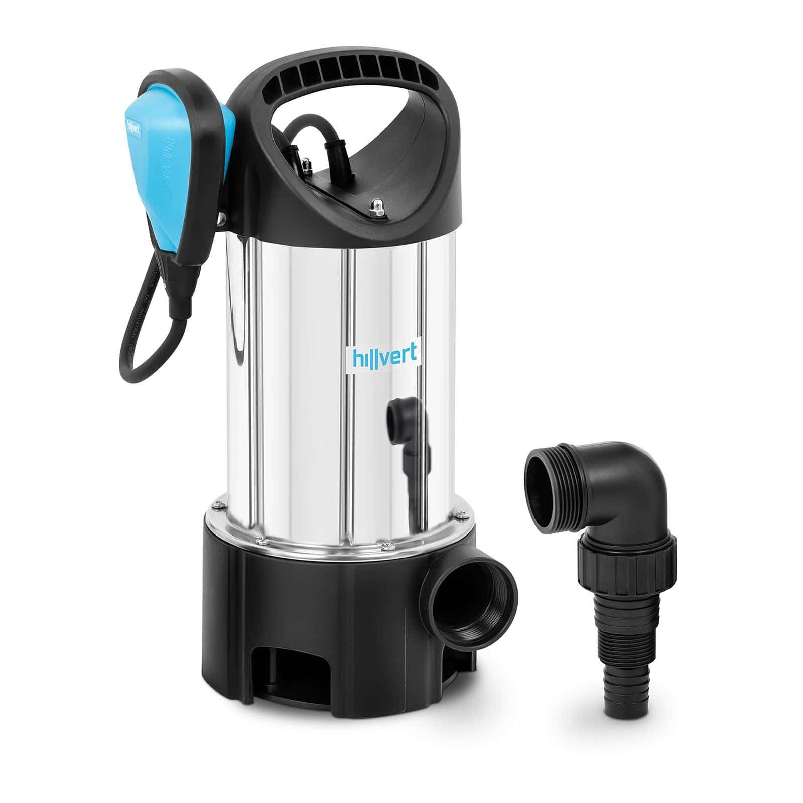 Hillvert Tauchpumpe Tauchpumpe mit Druckschalter Schmutzwasserpumpe