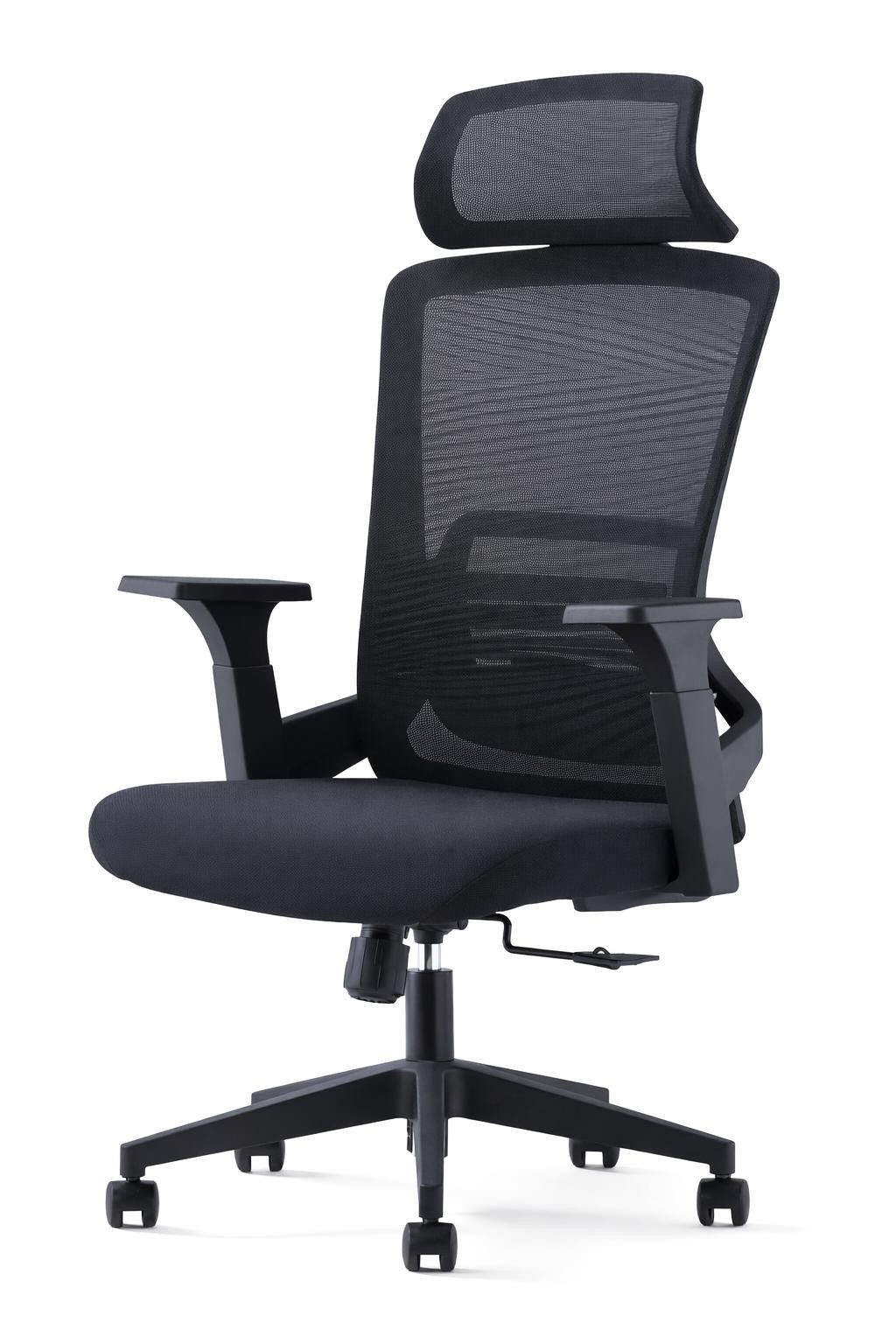 Xlmoebel Bürostuhl Moderner Bürostuhl mit verstellbaren Armlehnen und Kopfstütze, Made in Europa