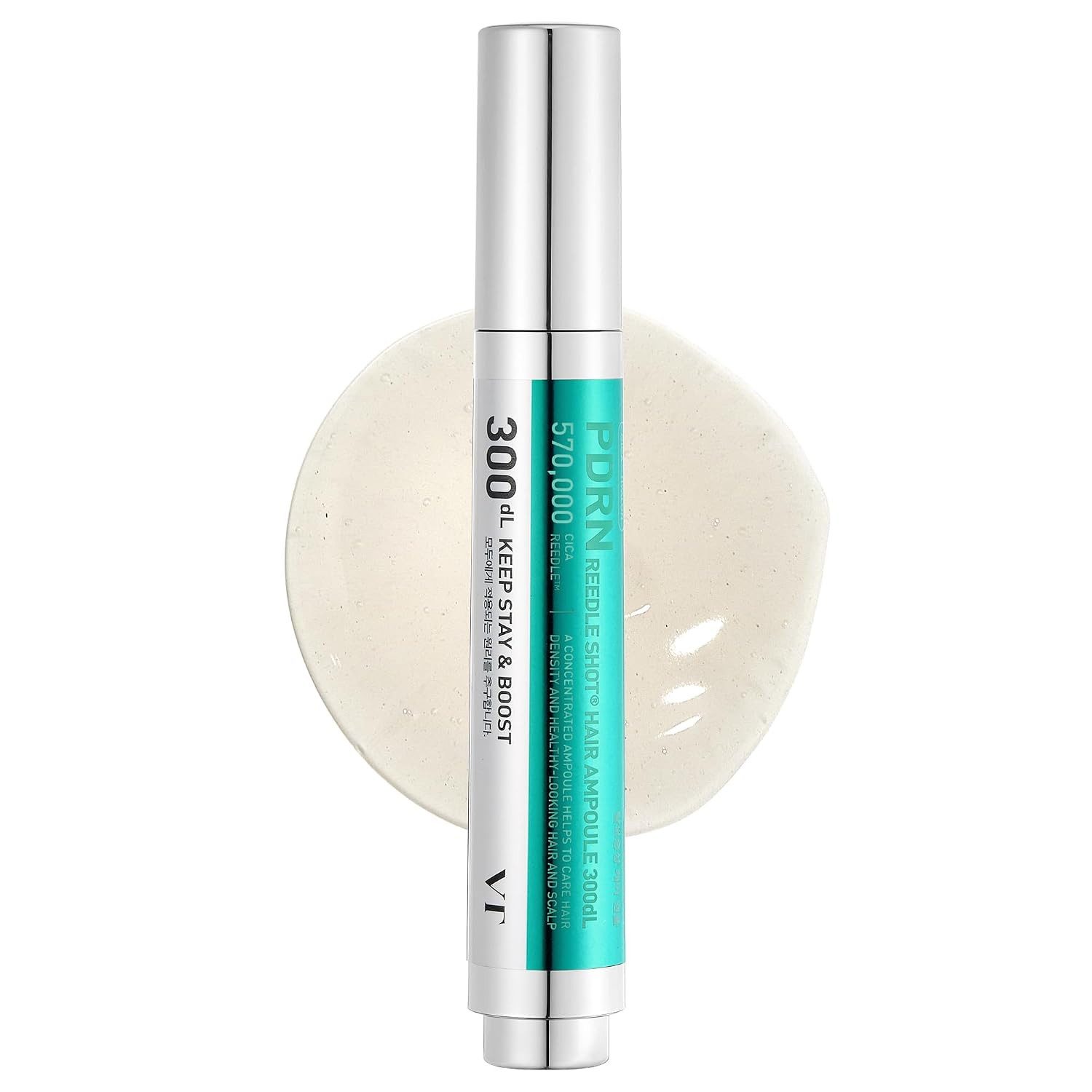 VT Cosmetics Kopfhaut-Pflegeserum PDRN Reedle Shot Hair Ampoule 15ml – Kopfhaut-Ampulle mit Applikator, für strapaziertes Haar und beanspruchte Kopfhaut, mit Applikator für gezielte Anwendung direkt auf der Kopfhaut, mit PDRN, Biotin & Panthenol für gepflegtes Haar und Kopfhaut