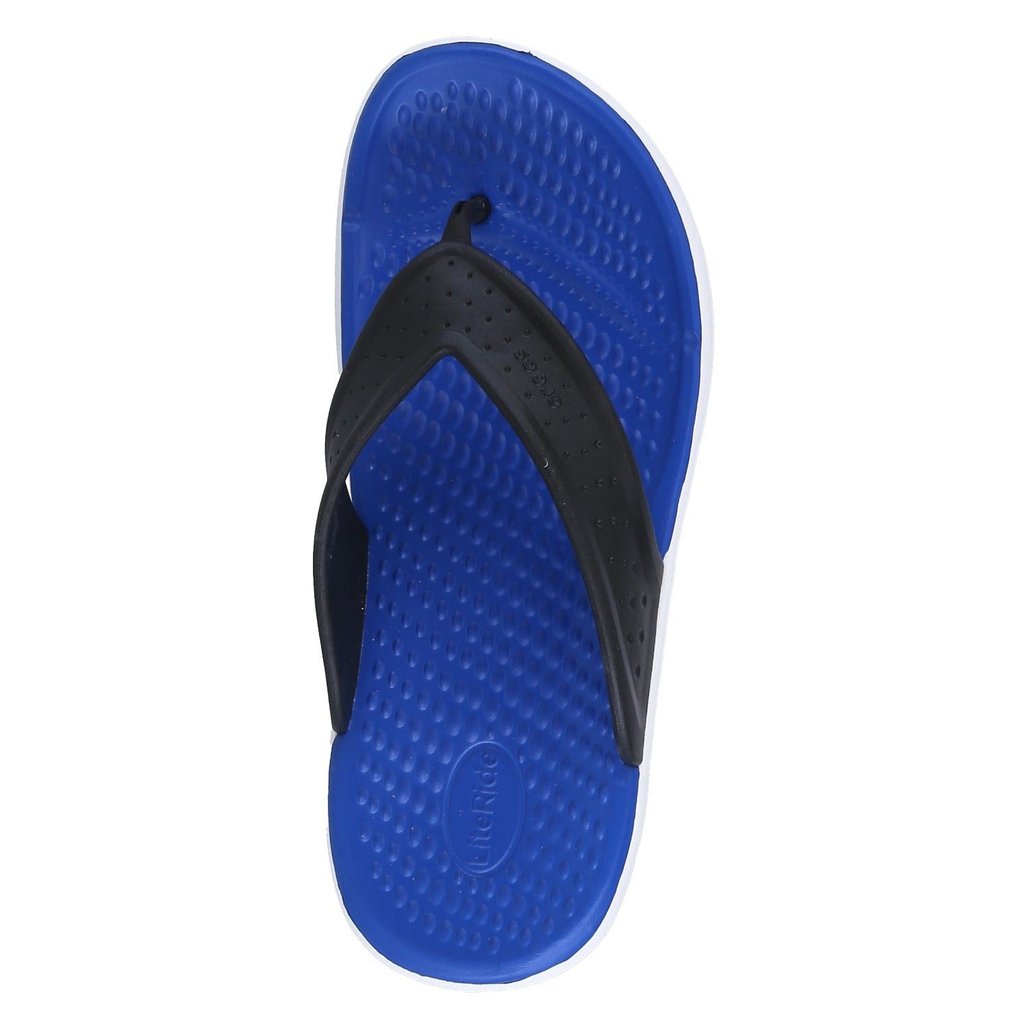 Crocs Sandale InMotion LiteRide Flip weiss/blau/schwarz Badeschuh