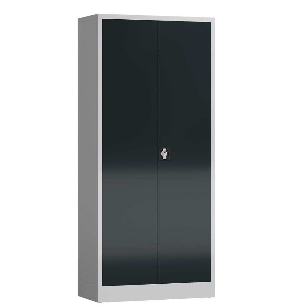 Steelboxx Mehrzweckschrank Aktenschrank Metallschrank abschließbar 180x80x38cm (1-St) Komplett montiert und verschweißt, keine Montage erforderlich