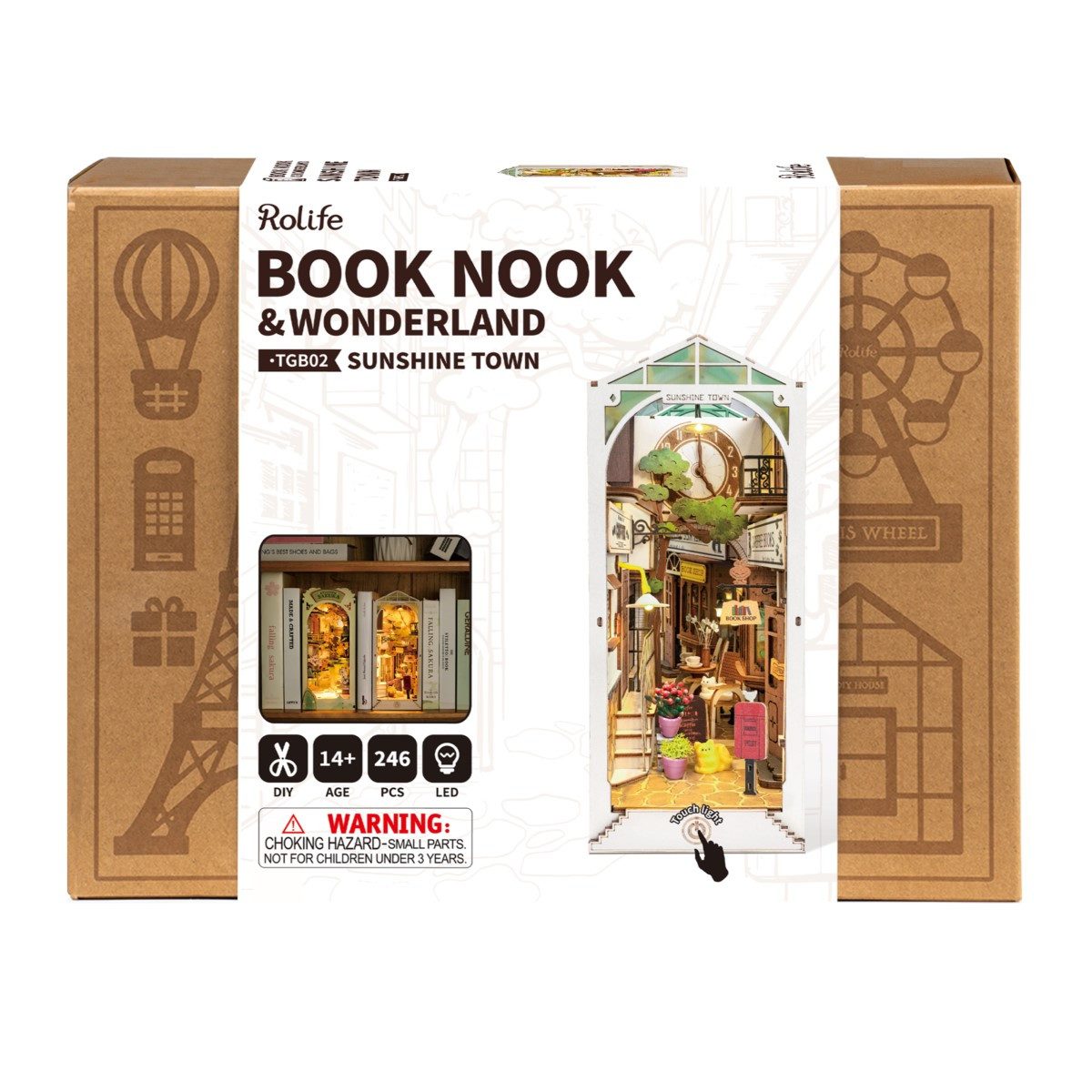 ROLIFE 3D-Puzzle Book Nook "Sunshine Town", 246 Puzzleteile günstig online kaufen