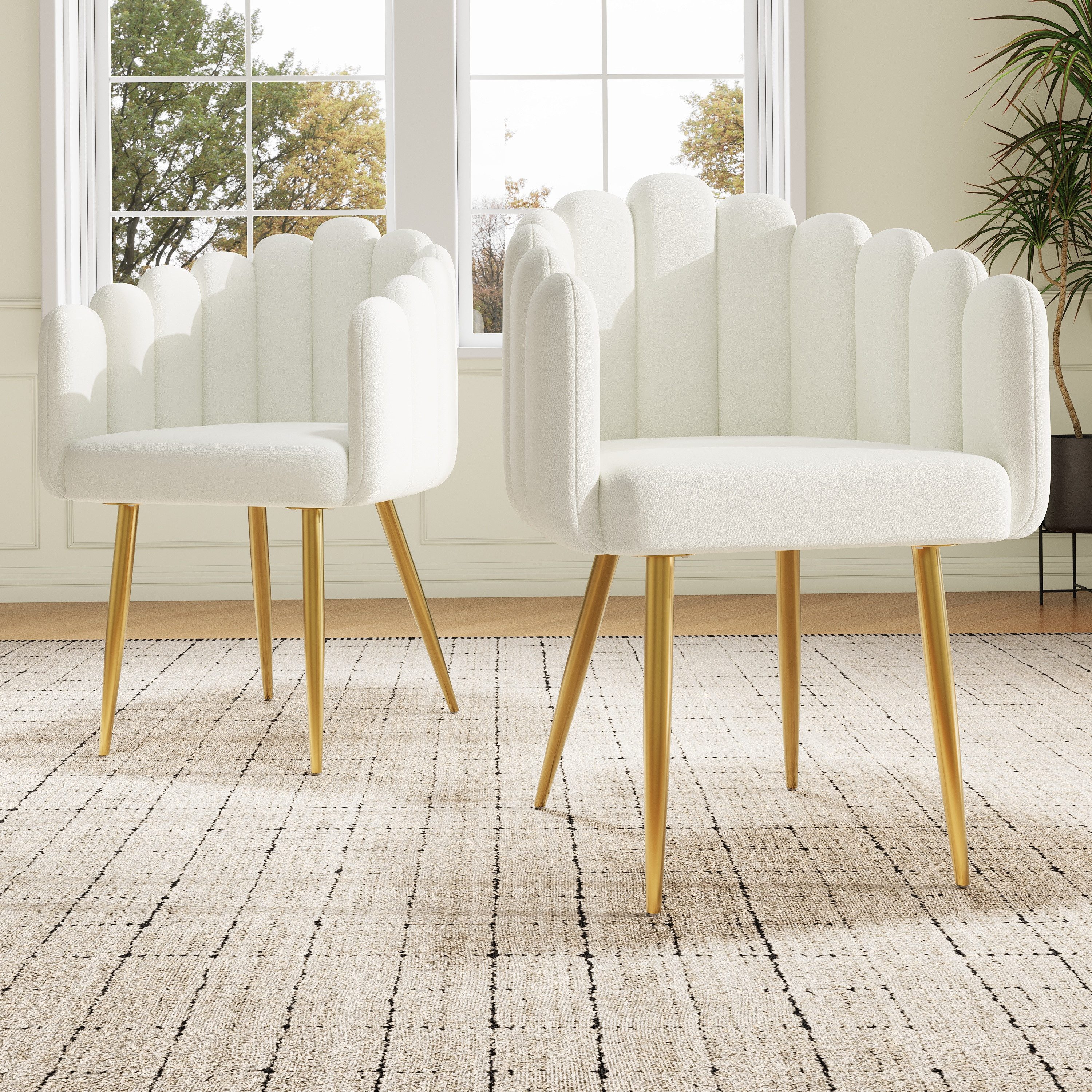 Flieks Polsterstuhl (Set, 2 St), 2er Set Esszimmerstühle mit Armlehnen Wohn günstig online kaufen