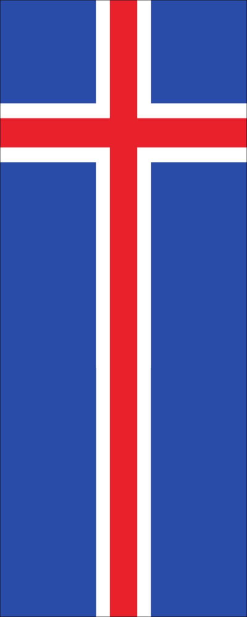 Island 110 Hochformat flaggenmeer g/m² Flagge Flagge