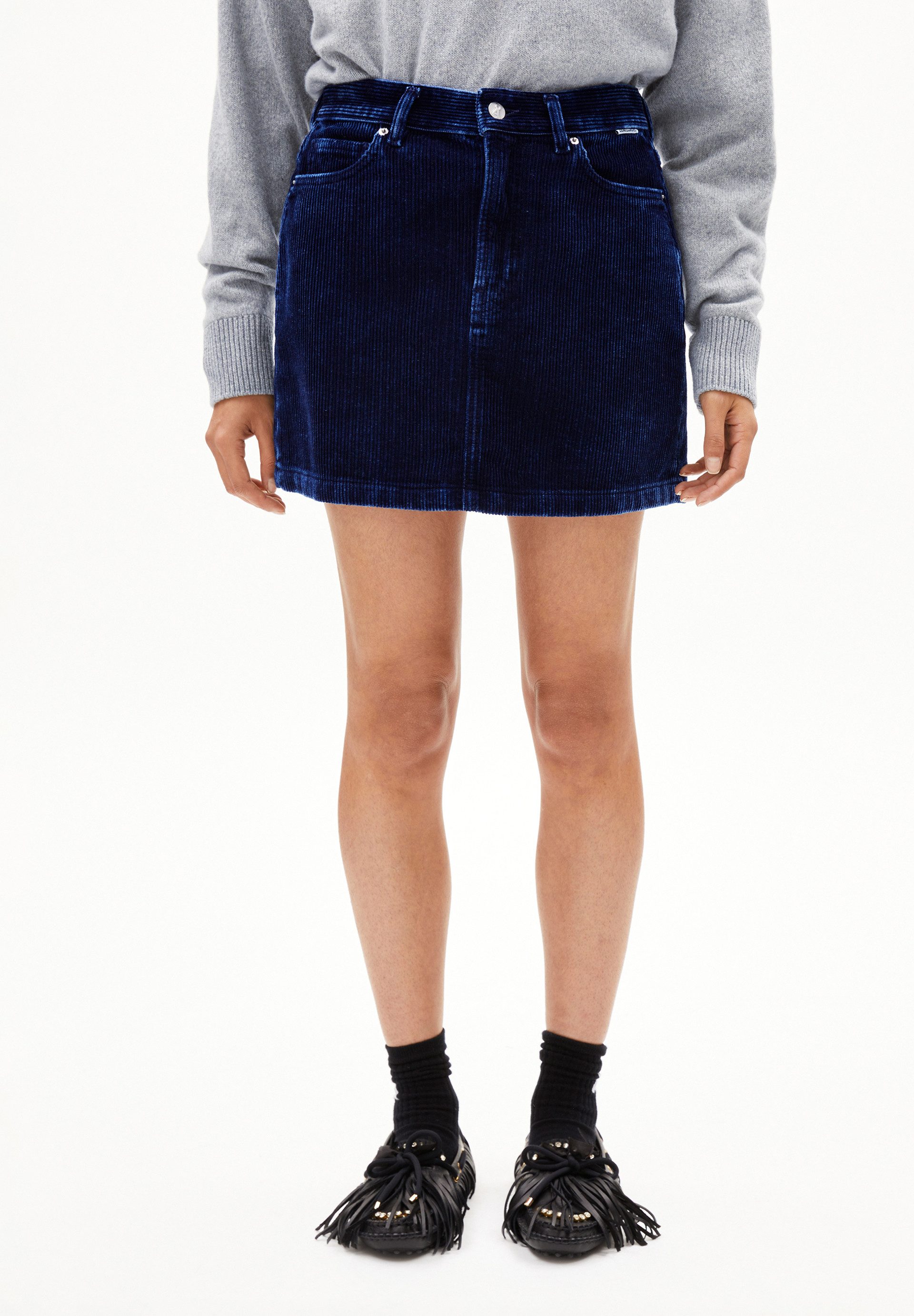 Armedangels Jeansrock AACUMERI INDIGO CORD Cordrock aus Bio-Baumwolle Regular Fit