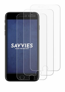 Savvies Schutzfolie für Apple iPhone 7 Plus, Displayschutzfolie, 18 Stück, Folie klar