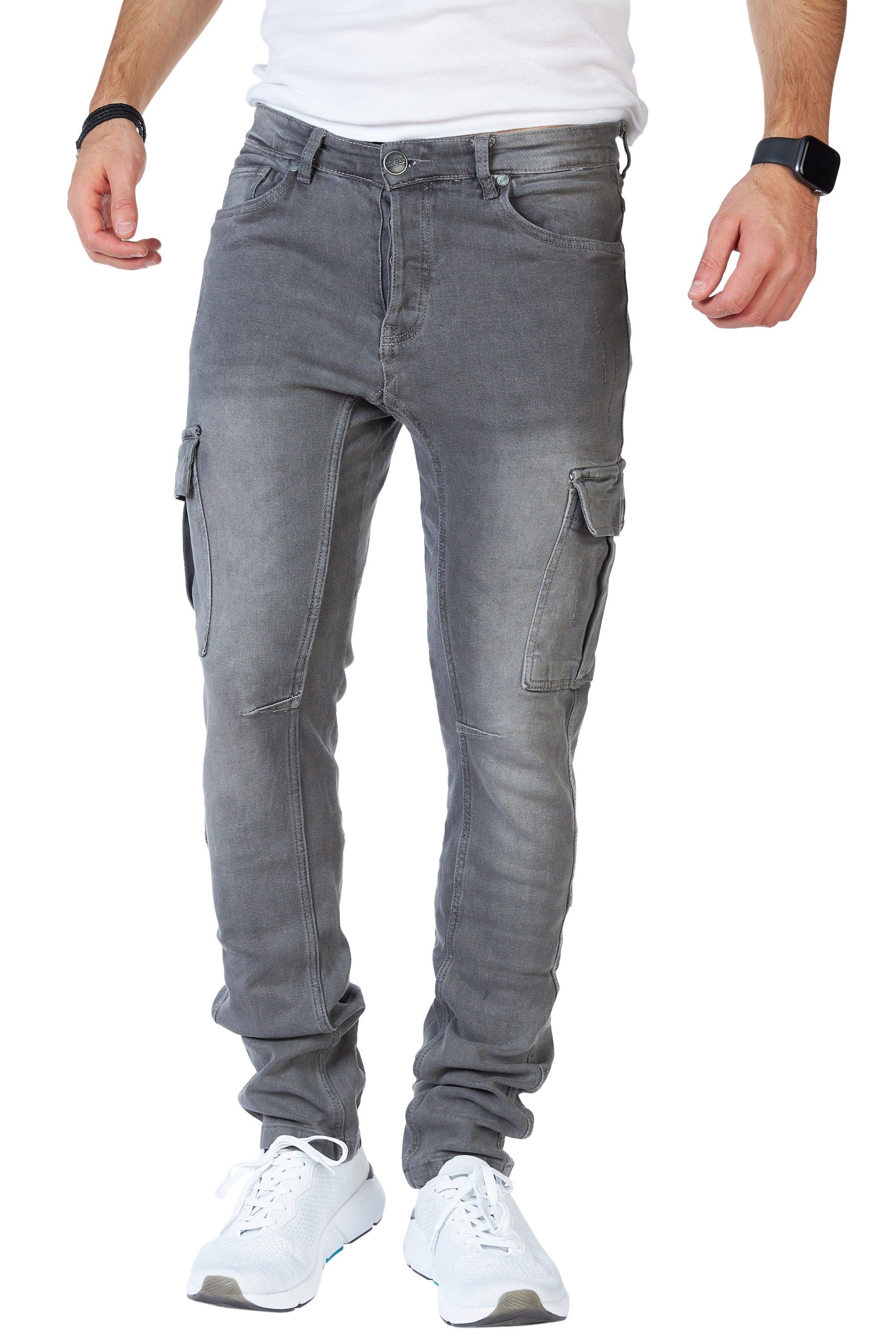 Styleko Chinohose 8004 Styleko Cargohose Herren Jeans Cargohose männer Jean günstig online kaufen