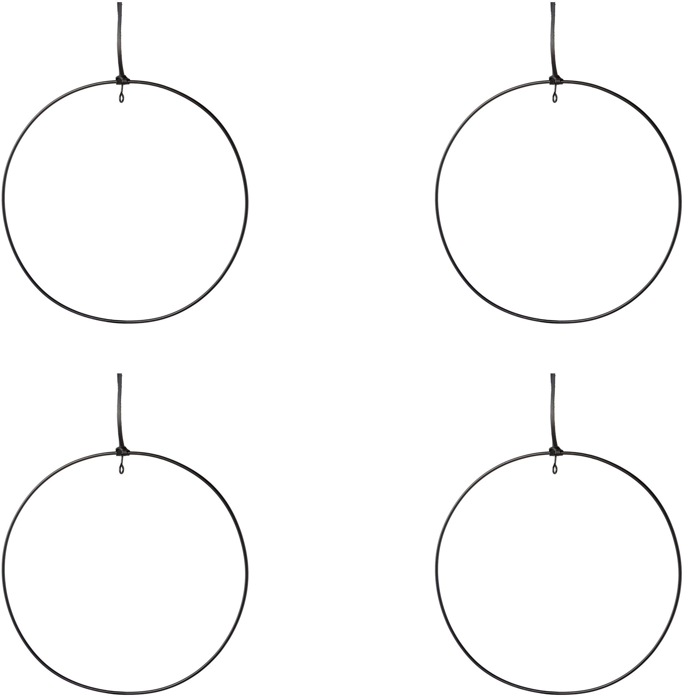 Creativ deco Dekohänger (4 St), mit hochwertigem Lederband