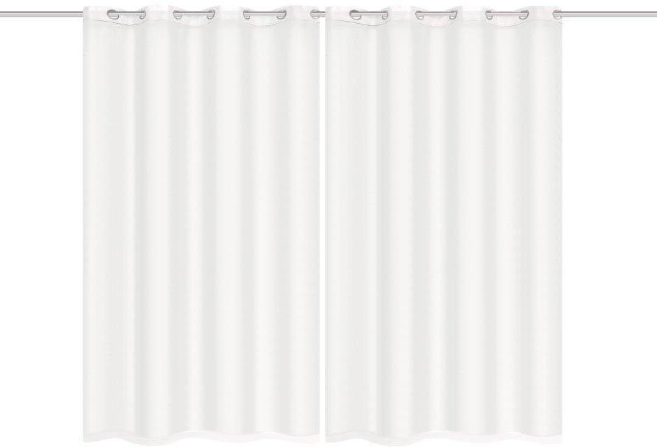 Home Basics Vorhang DOLLY (2 St), Ösen, transparent, Voile, 2er Pack Ösensc günstig online kaufen
