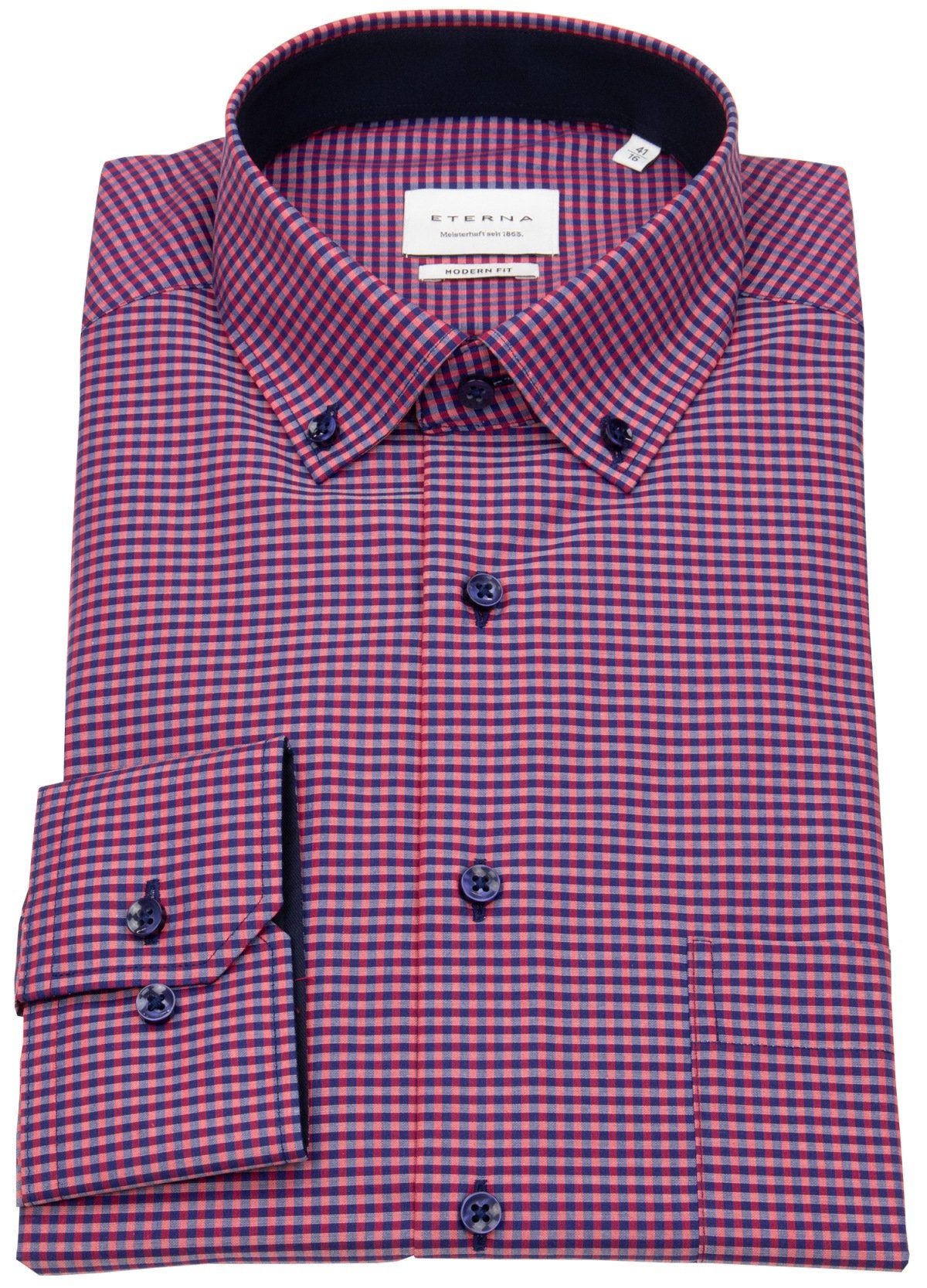 Eterna Langarmhemd "MODERN FIT", NON IRON (bügelfrei) günstig online kaufen