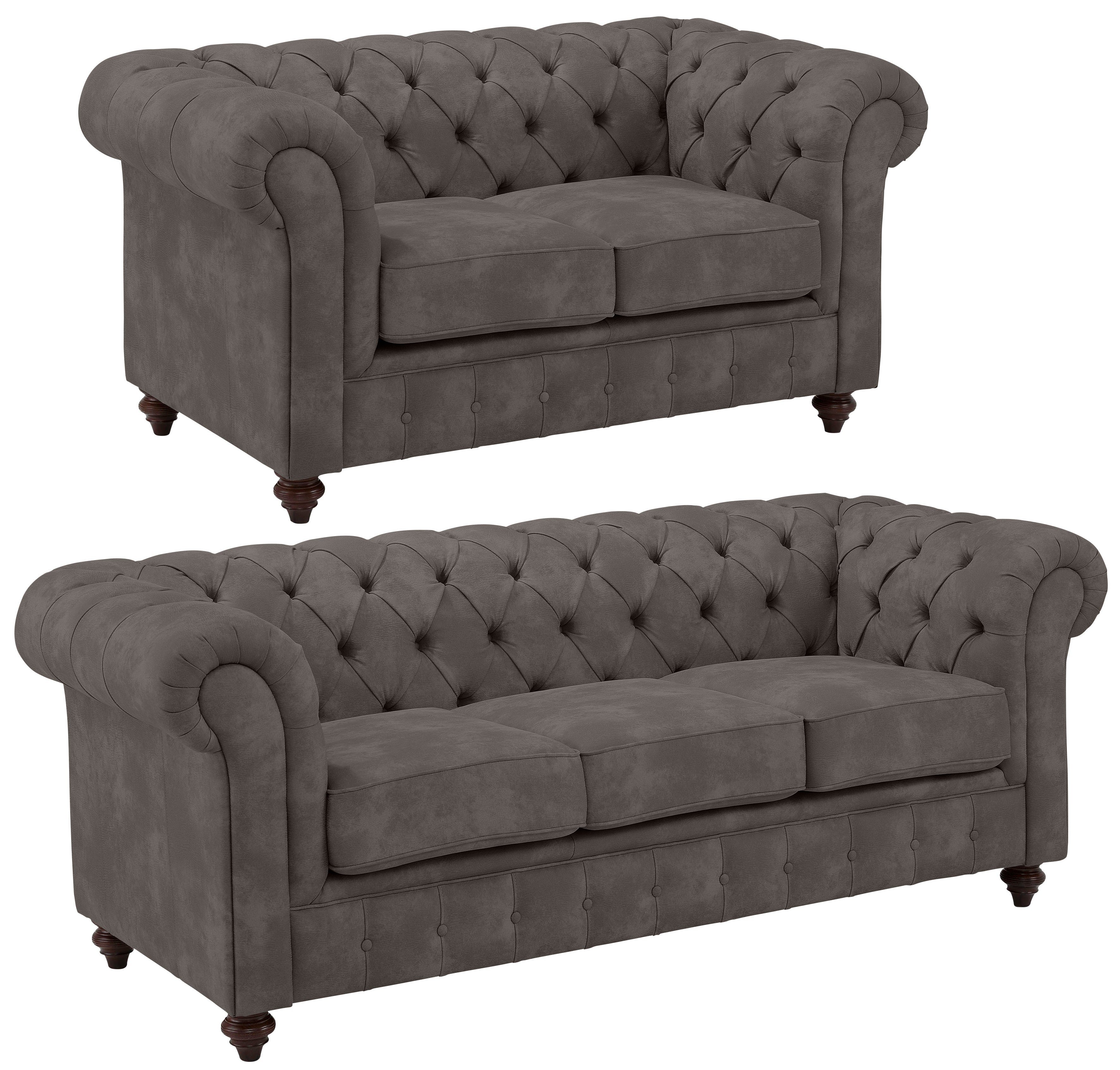Home affaire Sitzgruppe Chesterfield, (2-tlg), hochwertige günstig online kaufen