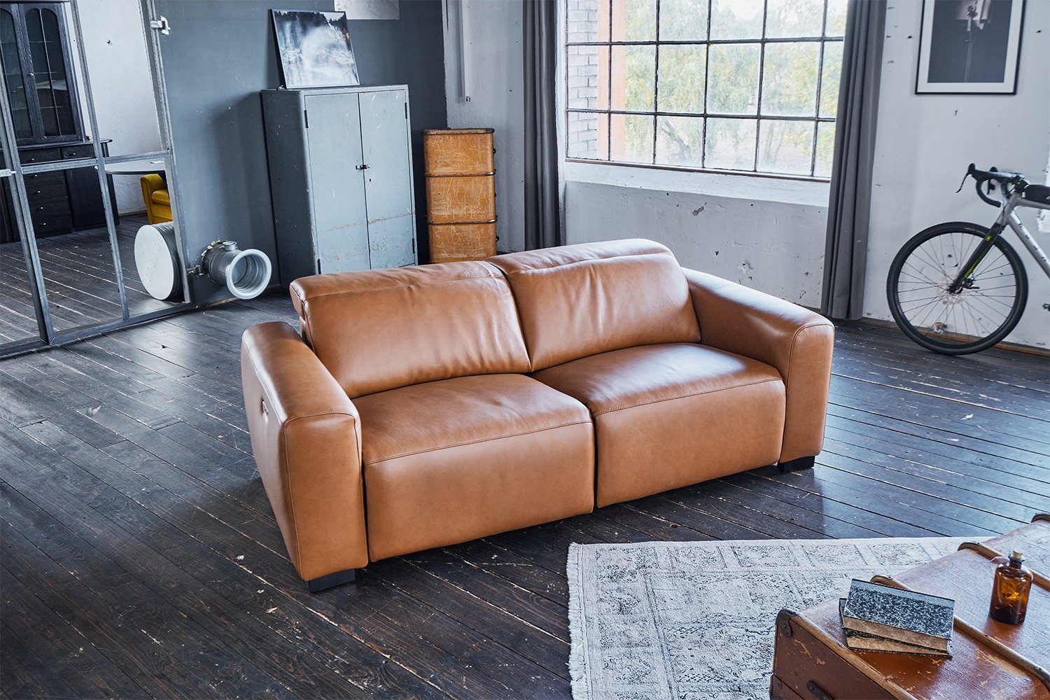 KAWOLA 3-Sitzer FINN, Sofa mit Relaxfunktion, versch. Bezüge und Farben | Einzelsofas