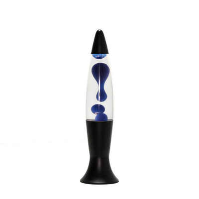 Licht-Erlebnisse Lavalampe »ROXY«, Tischleuchte Blau Schwarz G9 stimmungsvoll Retro Design Tischlampe