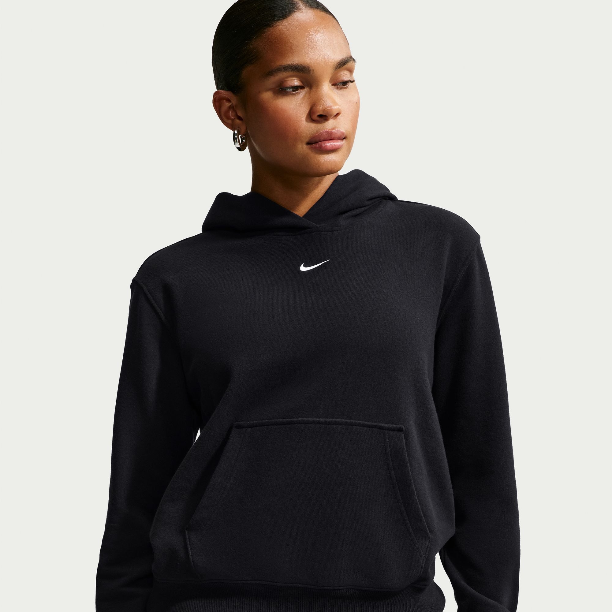 Nike Sportswear Kapuzensweatshirt W NK STDO FLC LW STD PO HDY mit angerauter Sweatware, normale Schnittform