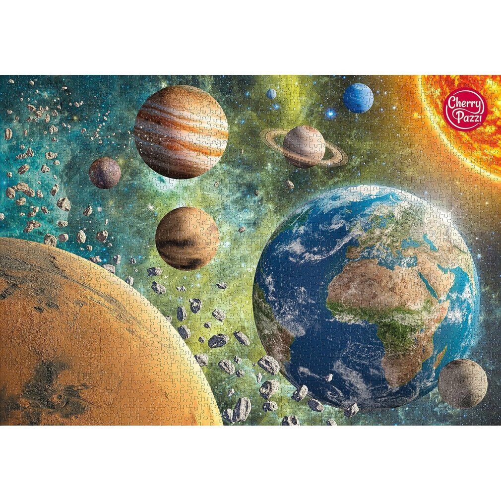 Cherry Puzzle CHERRY PAZZI Puzzle Planet Erde in der Galaxis 2000 Teile, Puzzleteile