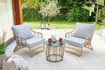 Trend Line Gartenlounge-Set TrendLine Balkonset Lucera 3-teilig inkl. Sitz-