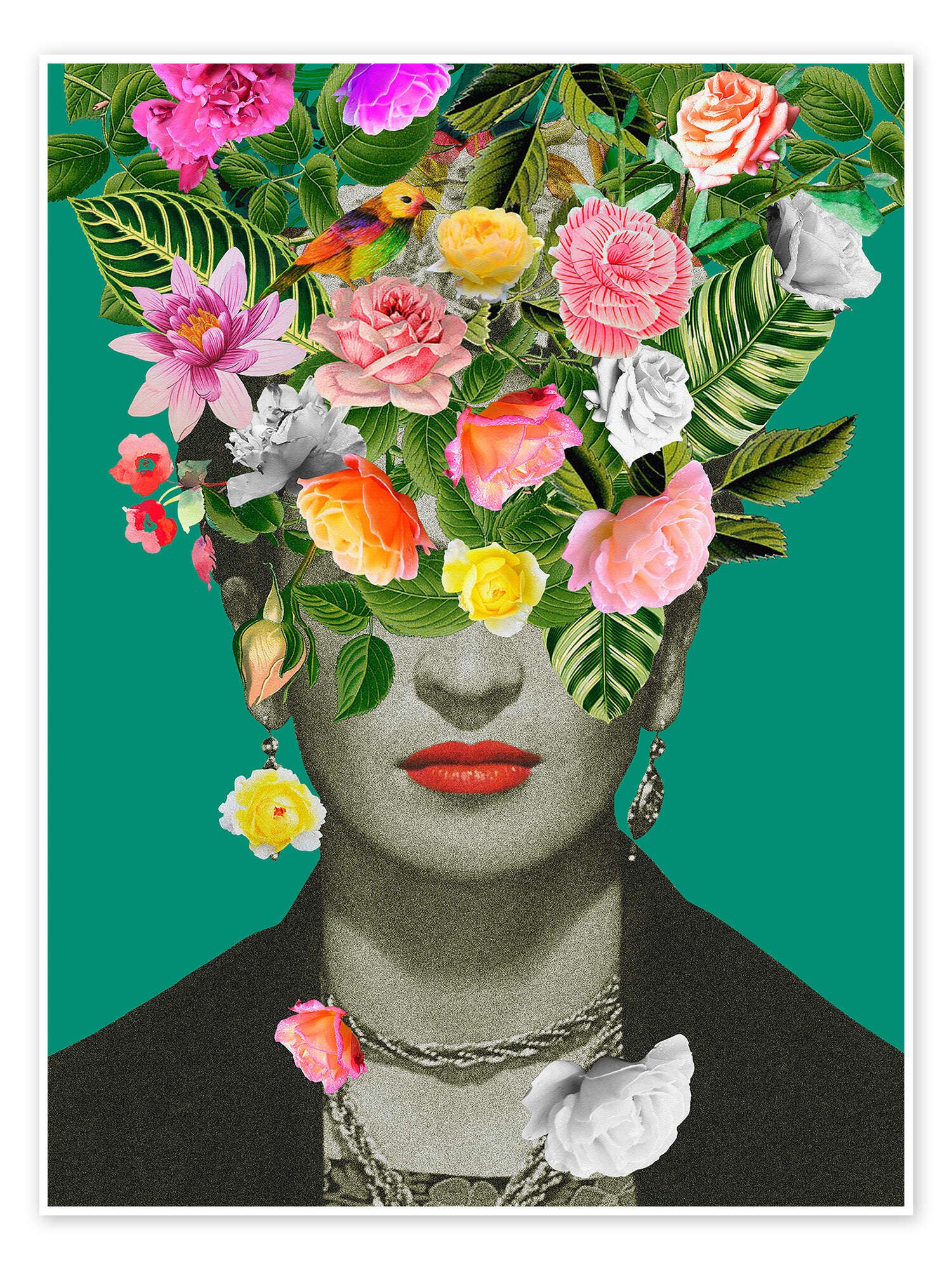 Posterlounge Wandbild Floral Frida I, Frida Floral Studio, erhältlich als Poster, Leinwandbild, Wandsticker oder Acrylglasbild