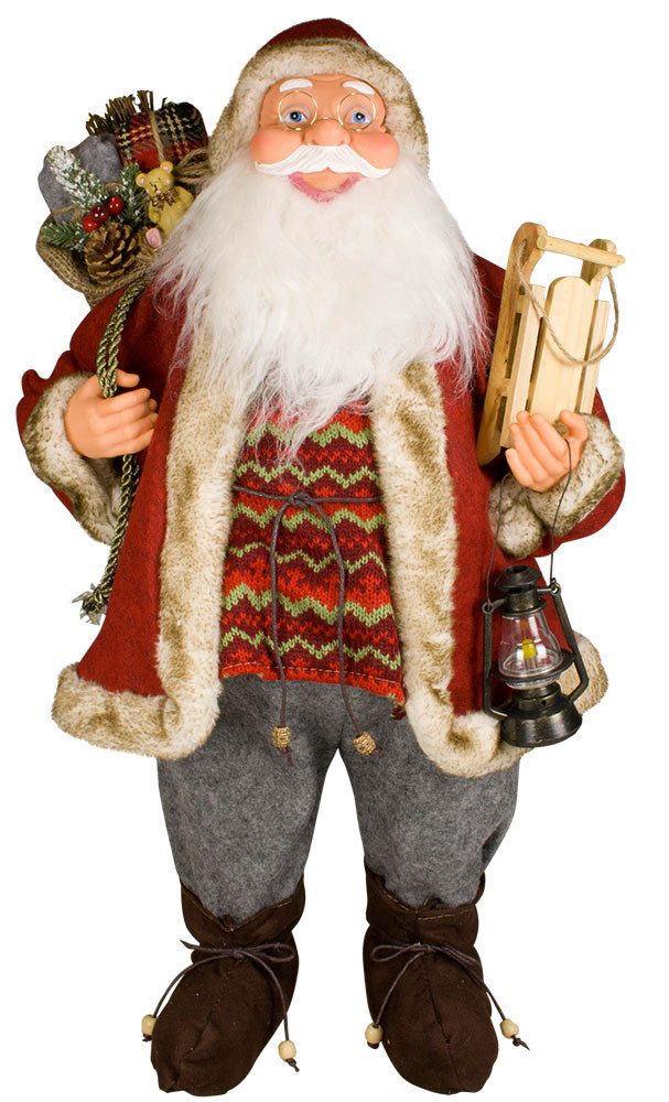 Weihnachtsmann Weihnachtsmann Santa Clause Deko Tinus 60cm Weihnachten Adventsdeko