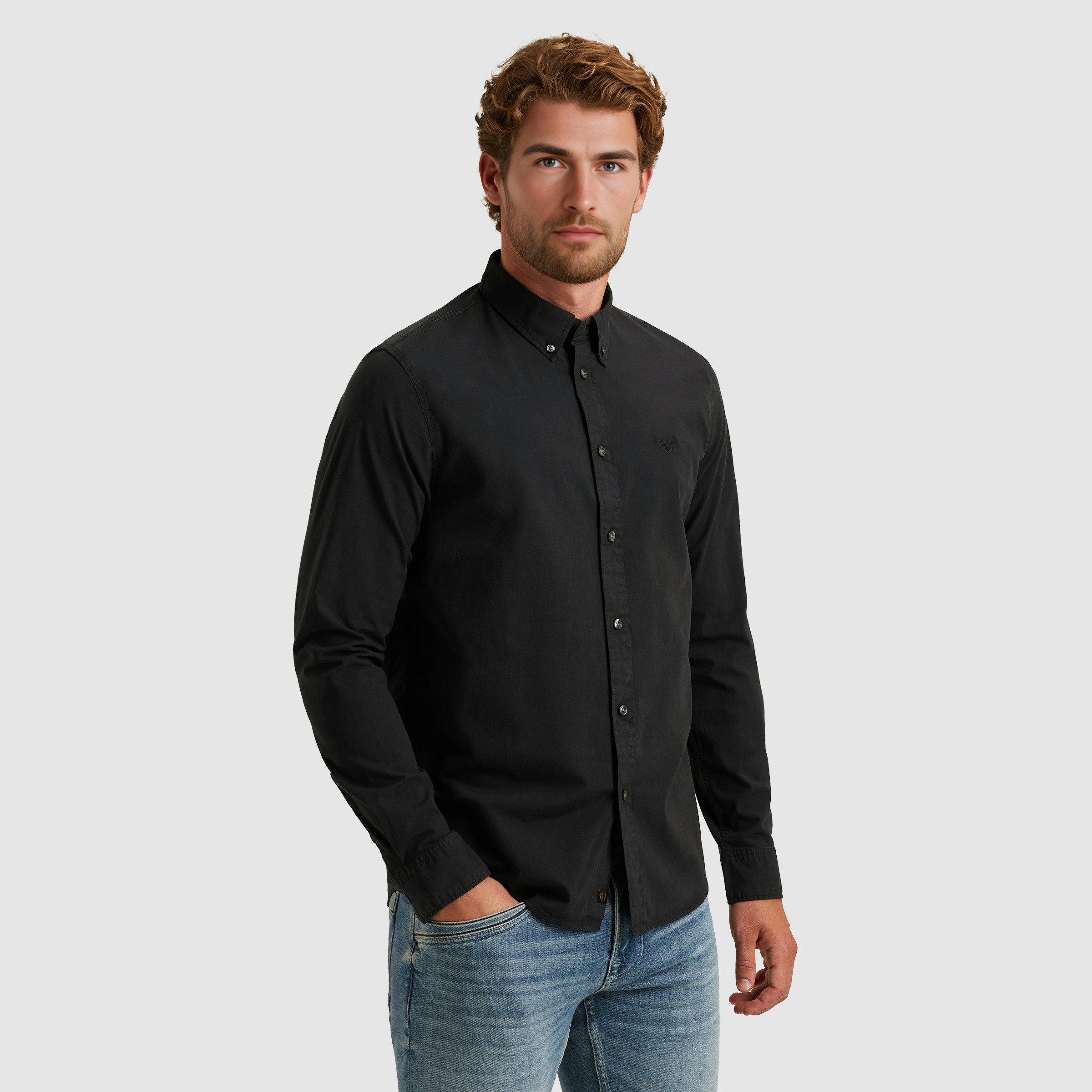 PME LEGEND Langarmhemd mit Manschetten