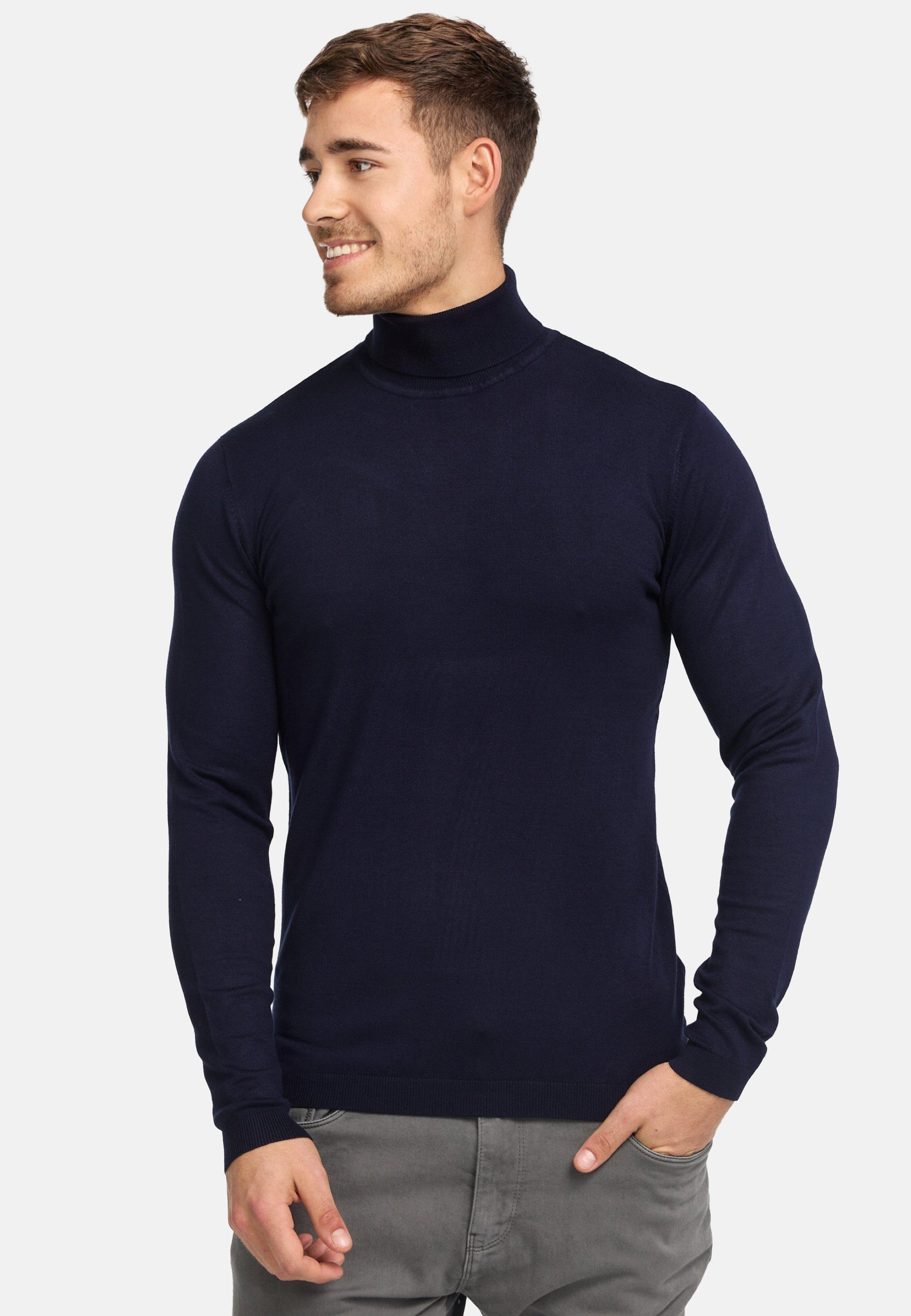 Malcolm Jeff Rollkragenpullover Navy