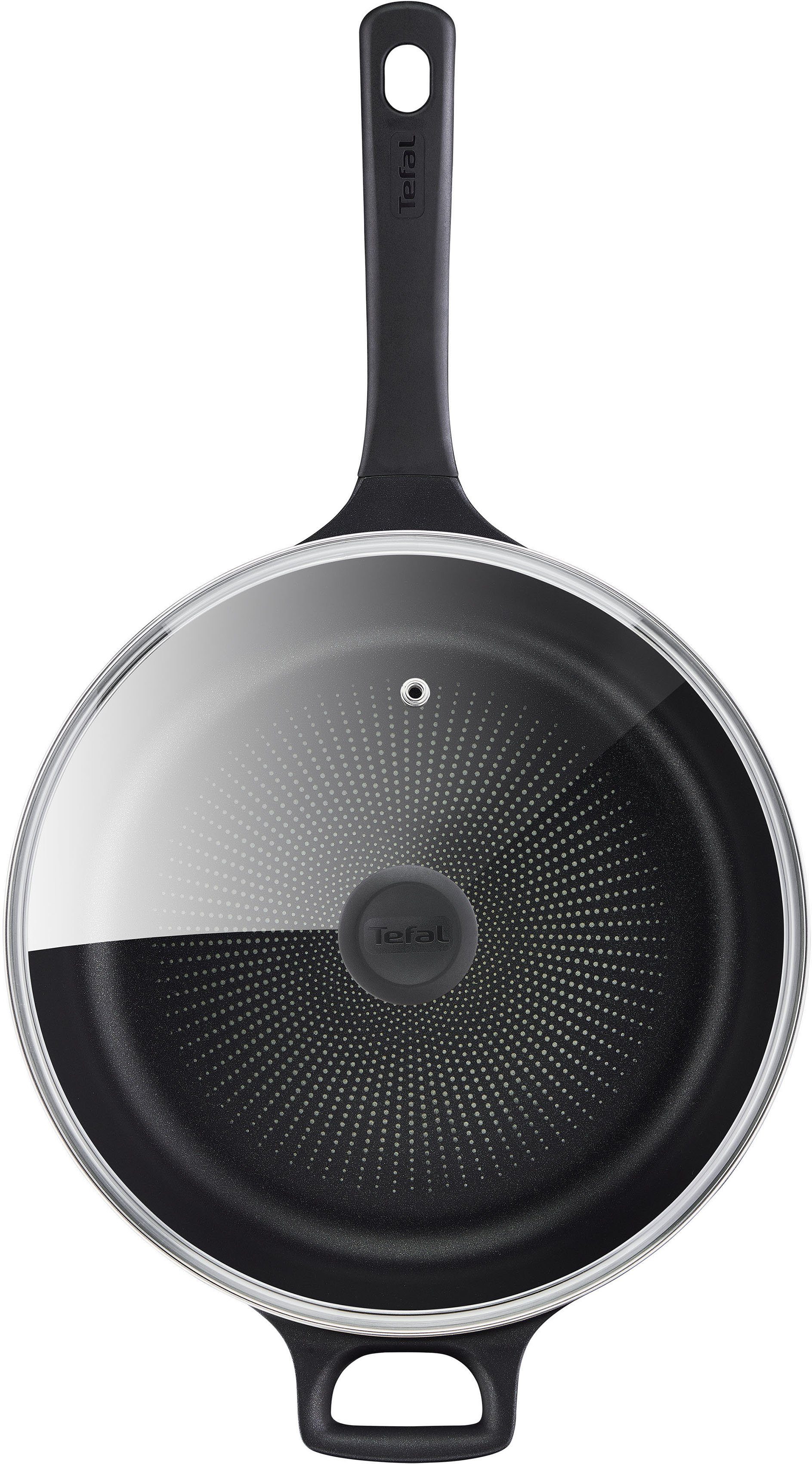 Tefal Schmorpfanne Trattoria Pro, Aluminiumguss, Robust, Antihaftversiegelung,Temperaturanzeiger, 28 cm, Induktion