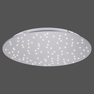 click-licht LED Deckenleuchte LED Deckenleuchte Sparkle in Silber 20W 2100lm rund, keine Angabe, Leuchtmittel enthalten: Ja, fest verbaut, LED, warmweiss, Deckenlampe, Deckenbeleuchtung, Deckenlicht