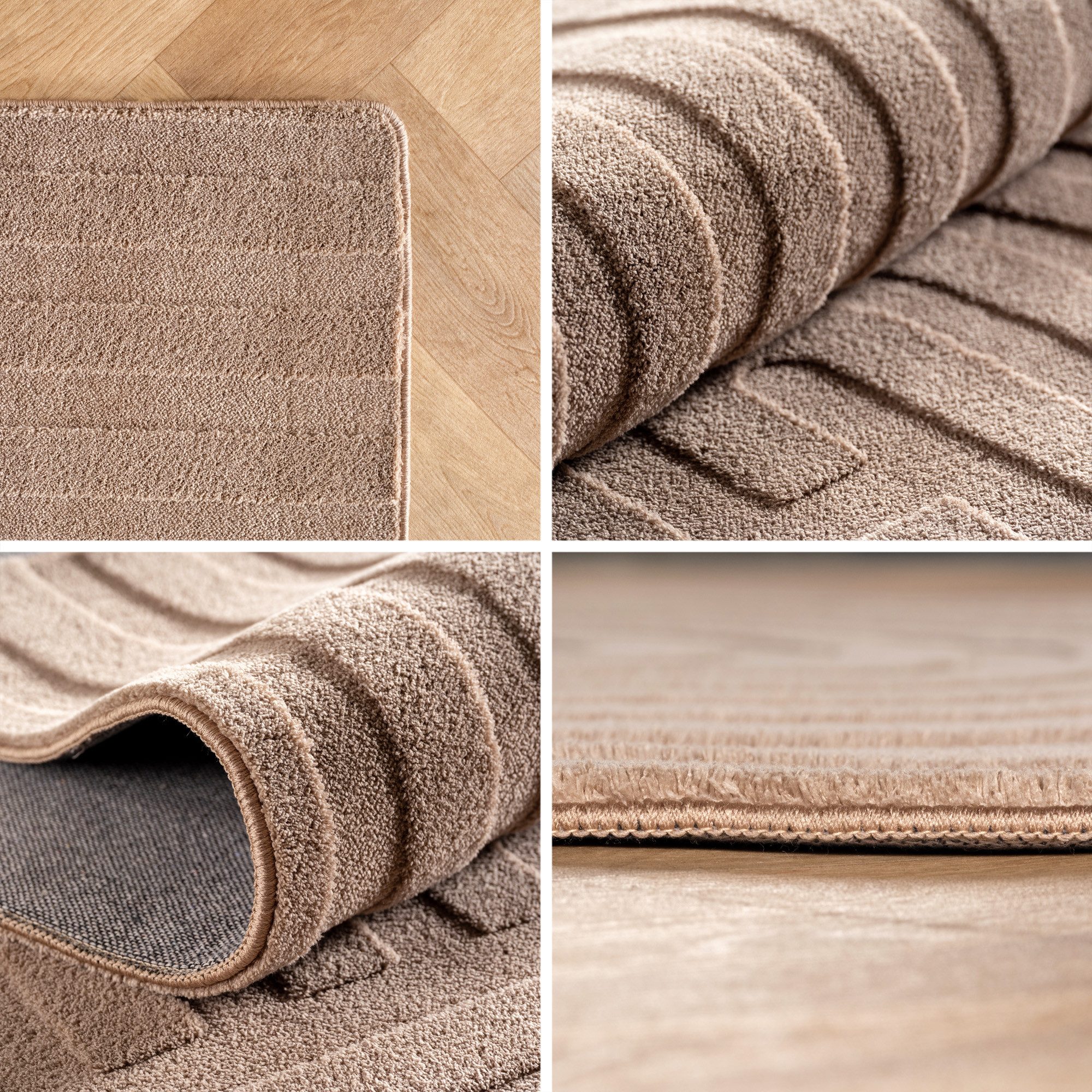 Carpettex Designteppich Unicolor - Einfarbig, Rechteckig, Höhe: 12 mm, Kurz günstig online kaufen