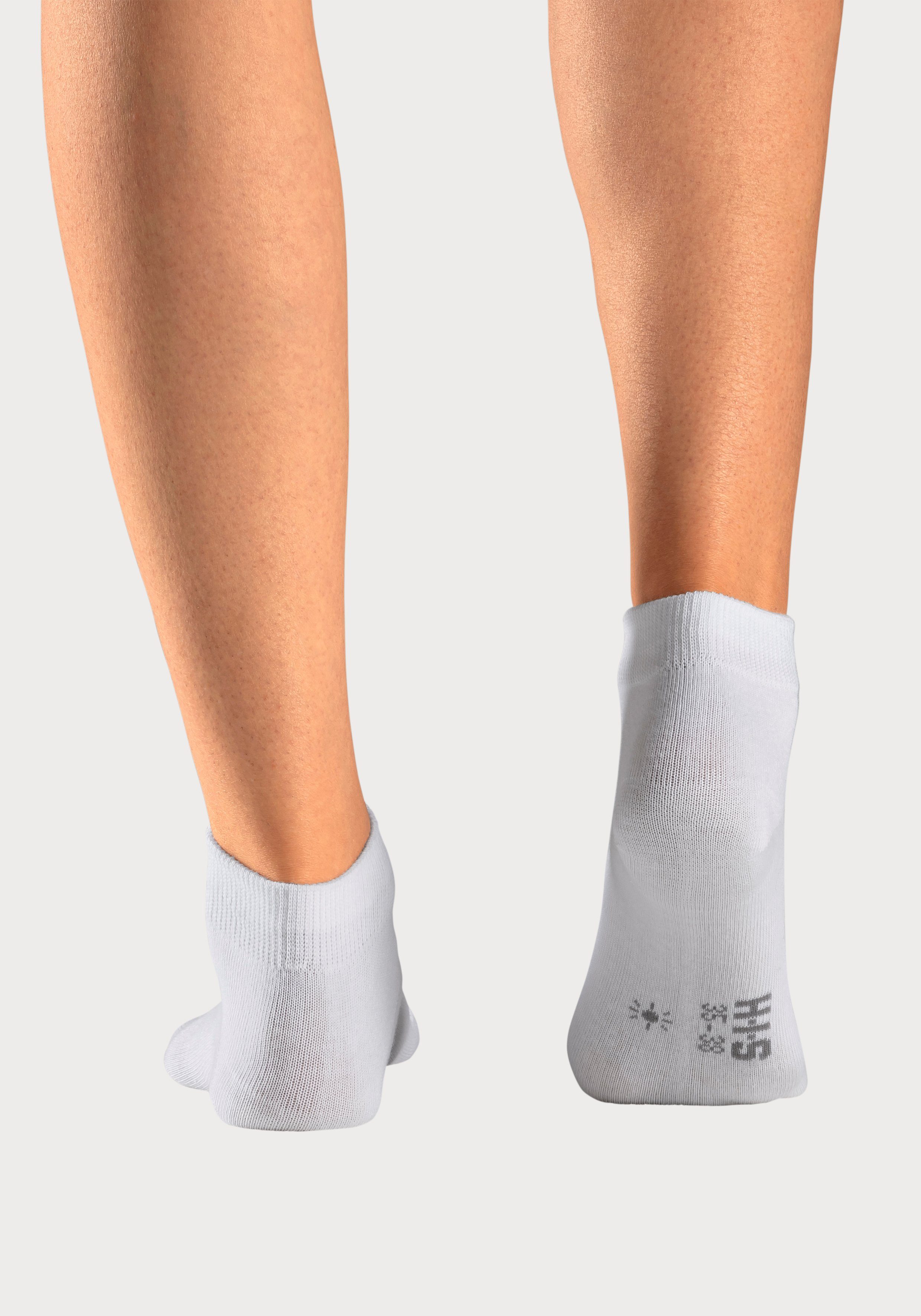H.I.S Kurzsocken Damen Herren Kurzschaft Socken (Packung, 10-Paar, Großpackung 35-38 bis 43-46) mit eingestrickten Symbolen, leicht zum sortieren – Bild 4 von 5