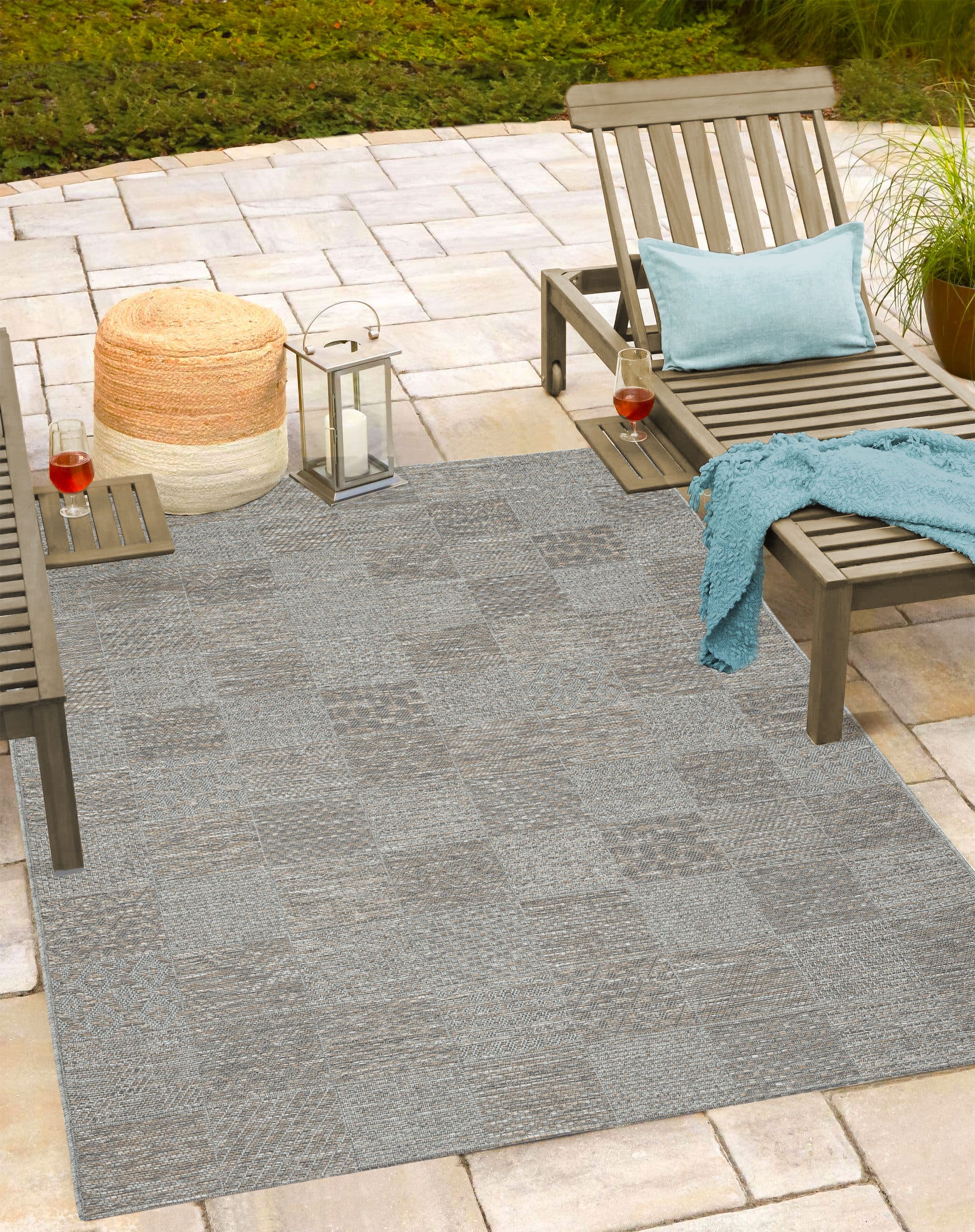 the carpet Teppich Calgary, rechteckig, Höhe: 1 mm, moderner robuster In und Outdoor Teppich