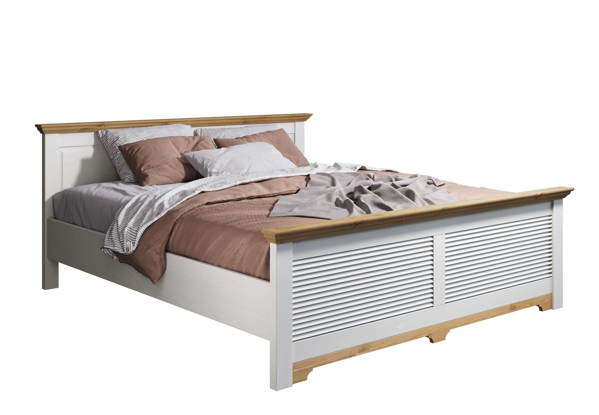 Home affaire Bett Rauna, Landhausstil, edles günstig online kaufen