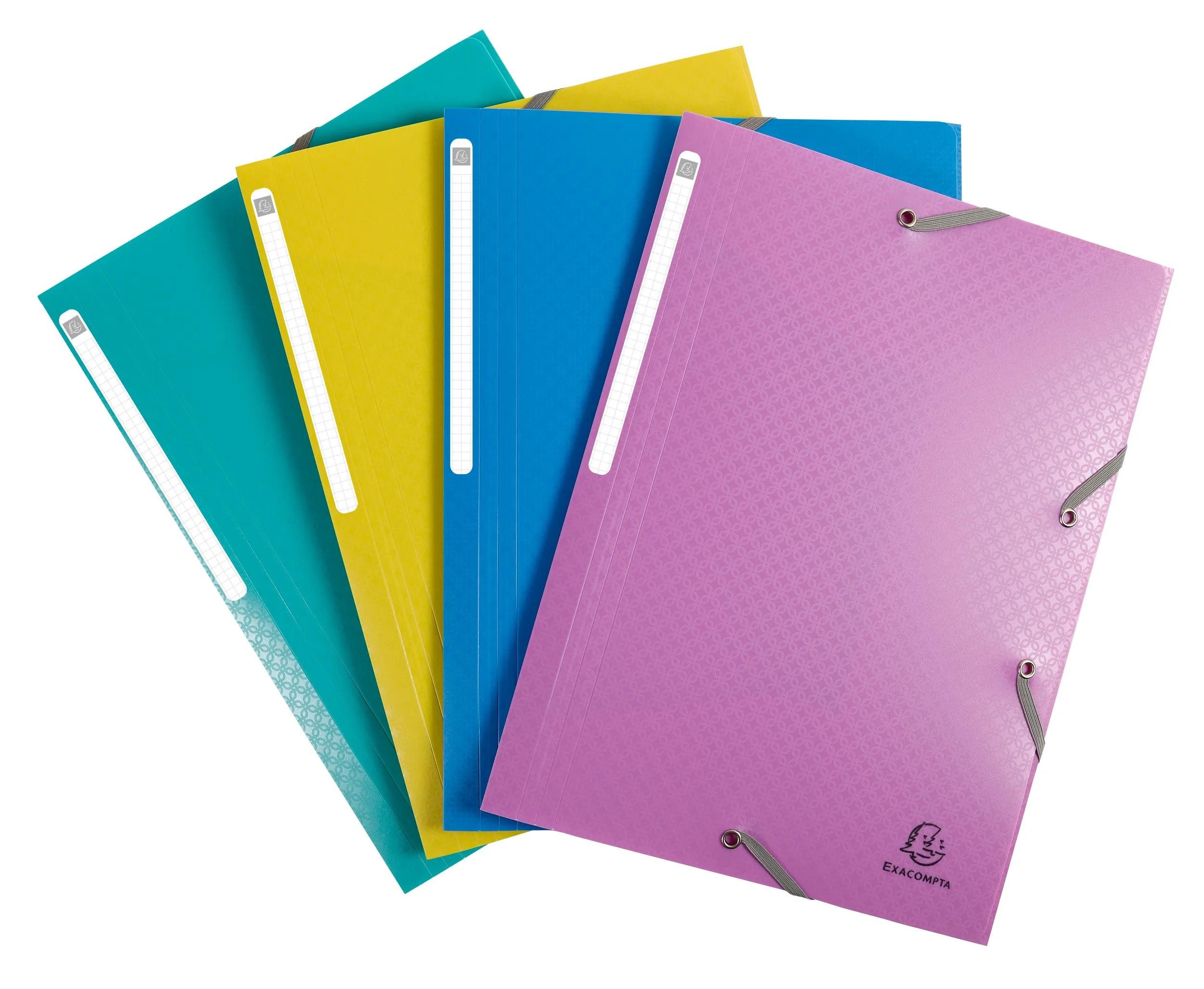 Organisationsmappe 24x Sammelmappe A4 + 3 Klappen, Gummizug PP, Young, sortiert, 55190E