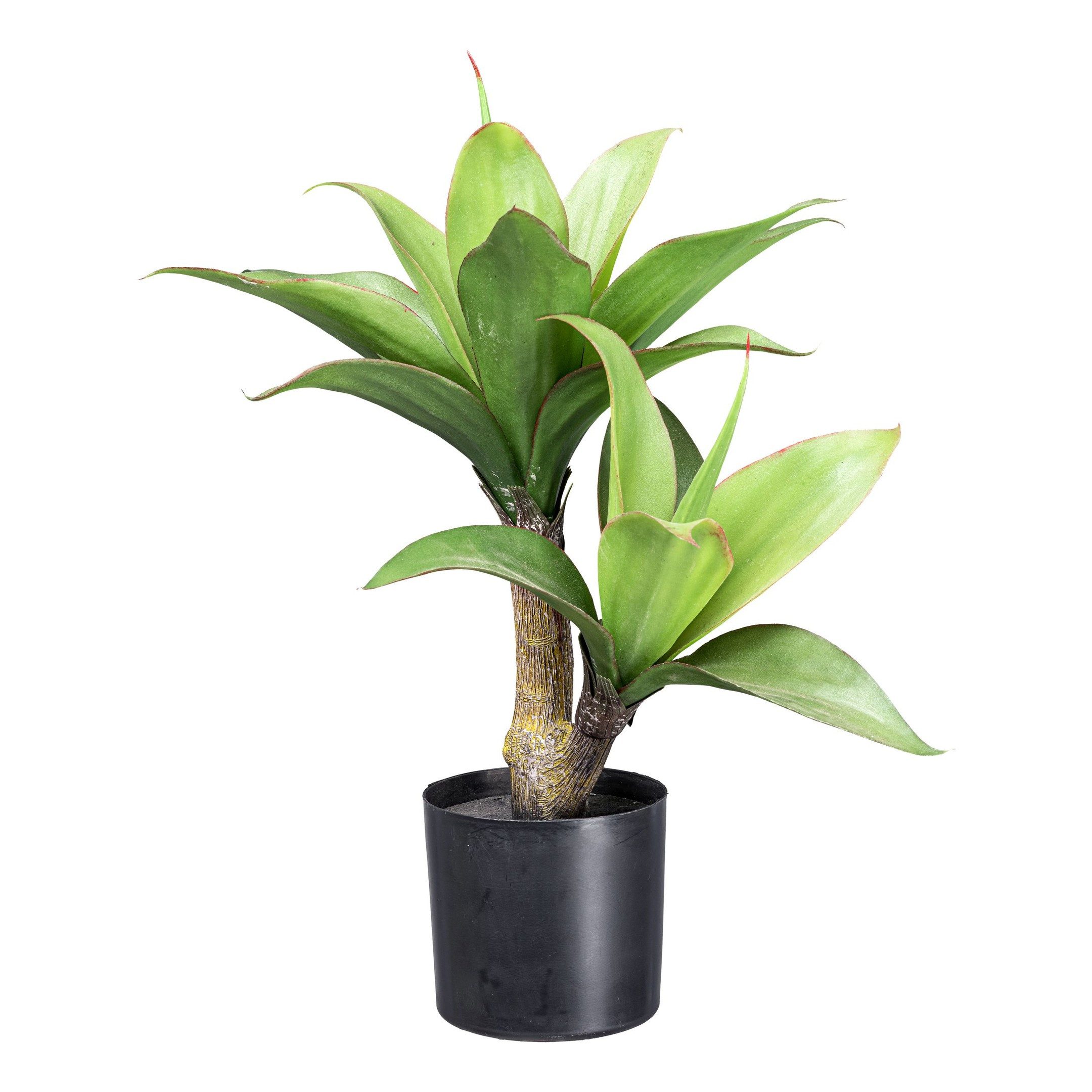 Kunstpflanze Agave ca 45cm grün im Kunststofftopf 11x11cm Kunstpflanze