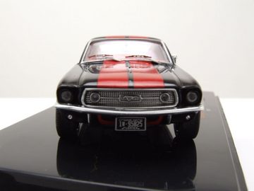 ixo Models Modellauto Ford Mustang Fastback 1967 schwarz rot Modellauto 1:43 ixo models, Maßstab 1:43