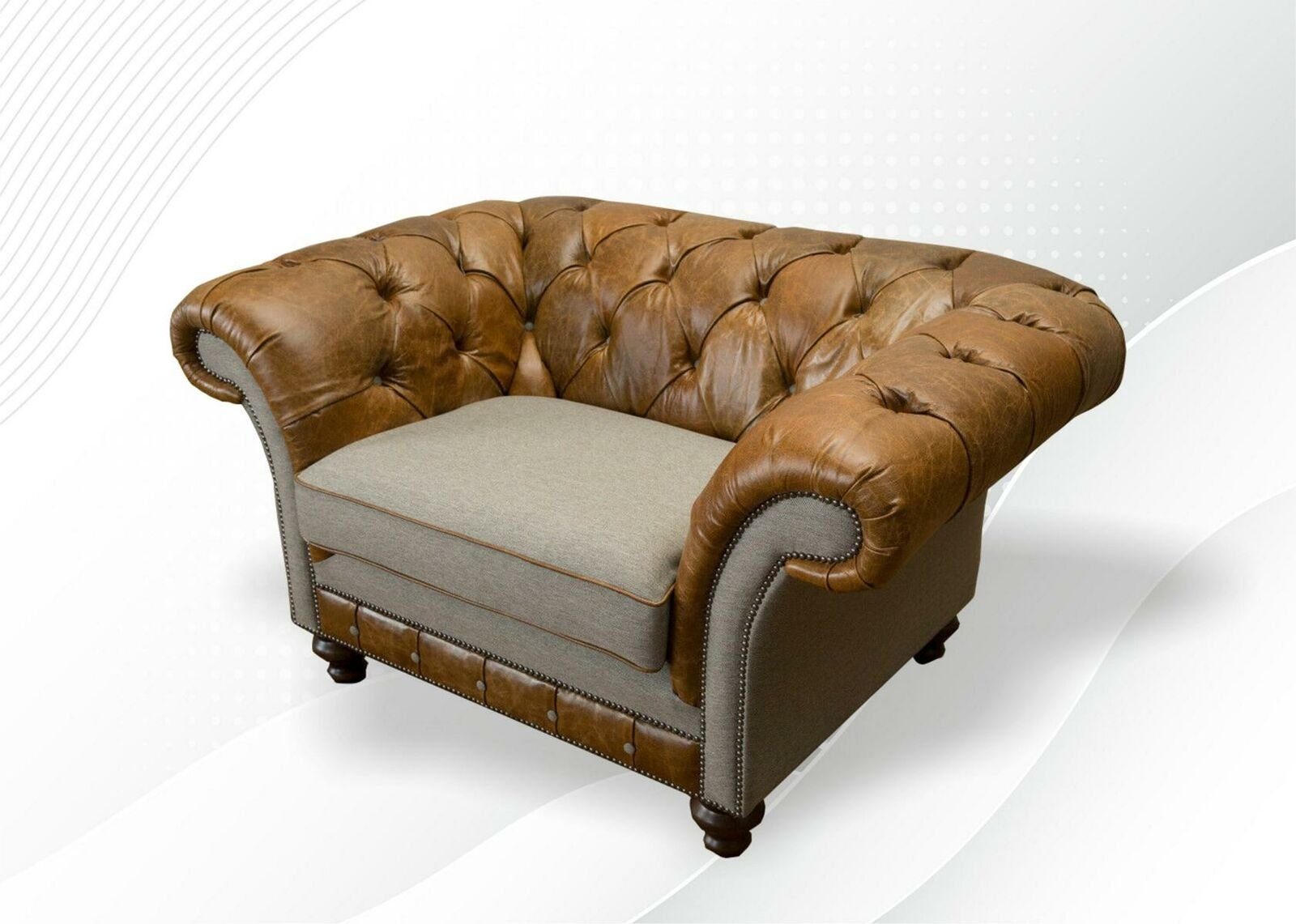 Design Sitzer 1 Sessel, Kunstleder JVmoebel Polster Chesterfield Sofas Luxus Sessel