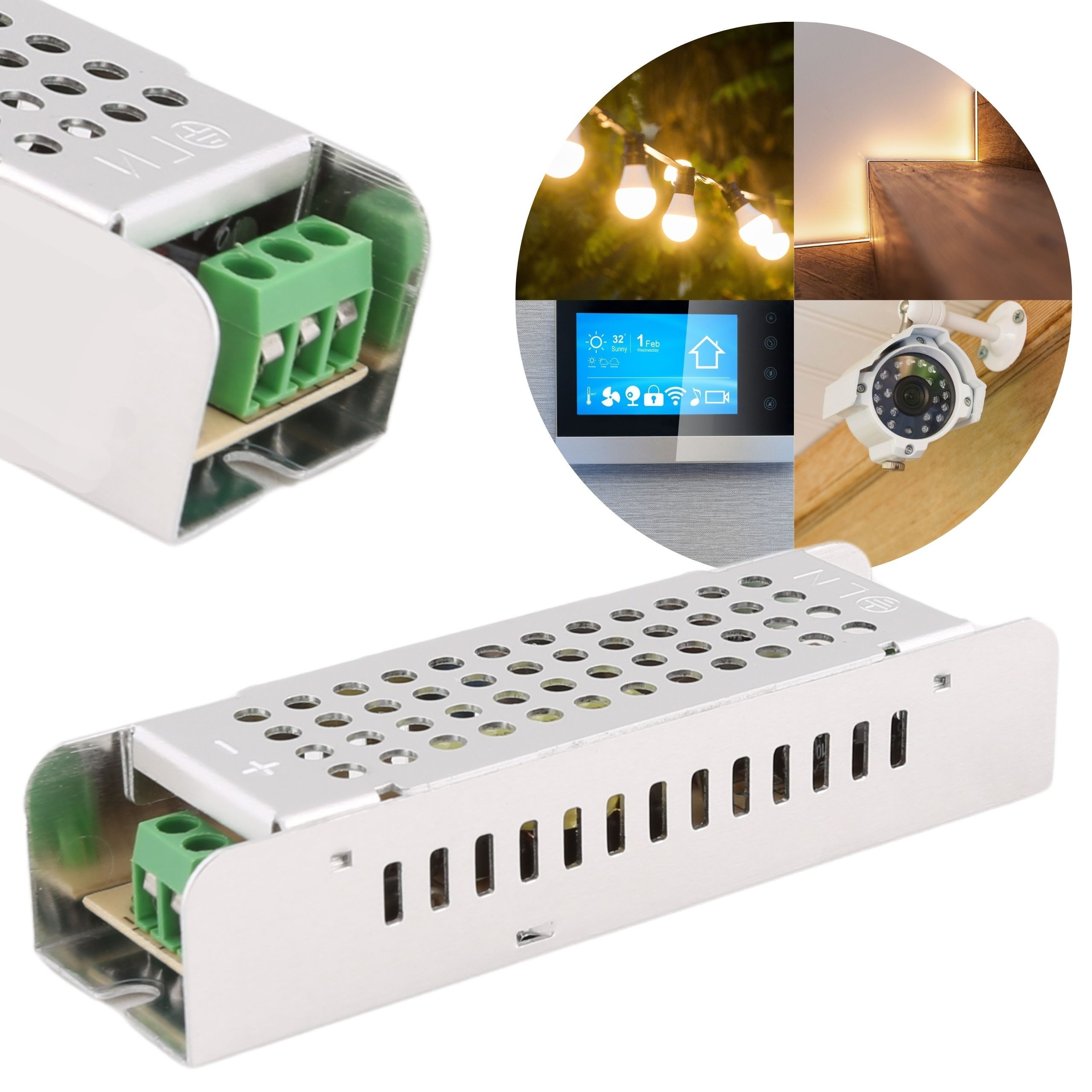 Modulares Netzgerät LED 25W 12V 2A IP20 SLIM 103x30x21mm LED Trafo
